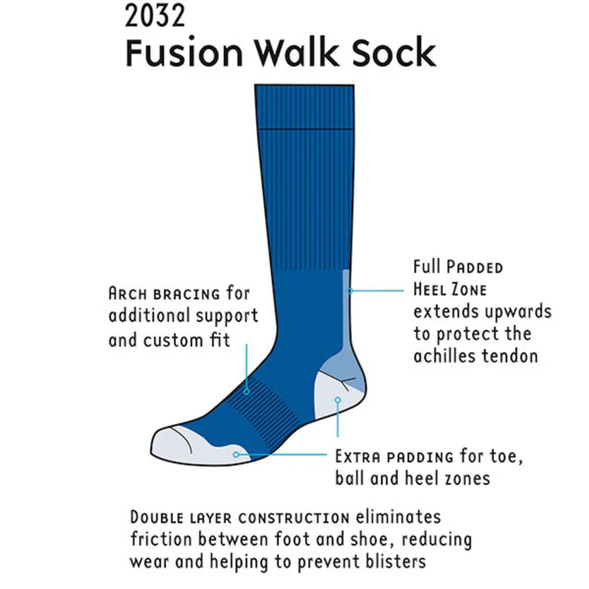 1000 Mile Women's Fusion Antiblister Tactel® Merino Blend Double Layer Socks (Mauve) - Image 8