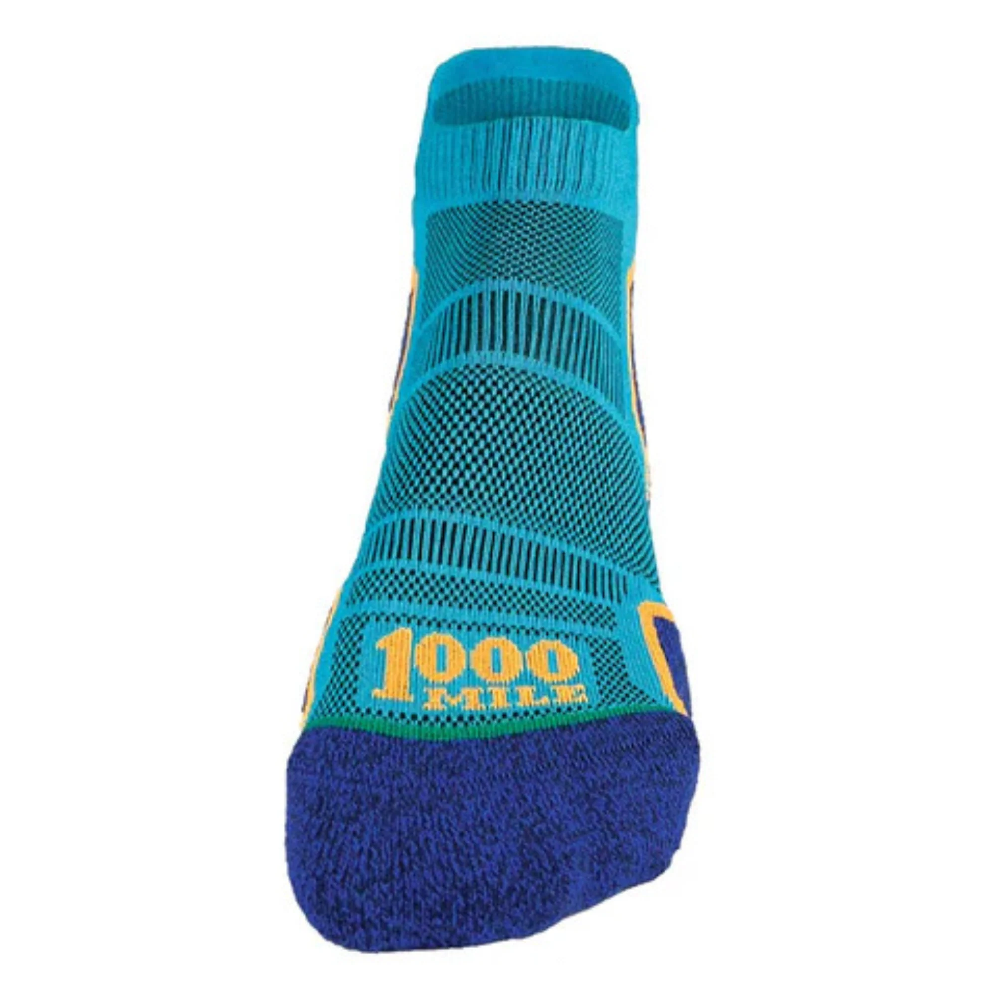 1000 Mile Men's Run Single Layer Socklet - 2 Pair Pack (Kingfisher Blue/Navy) - Image 4