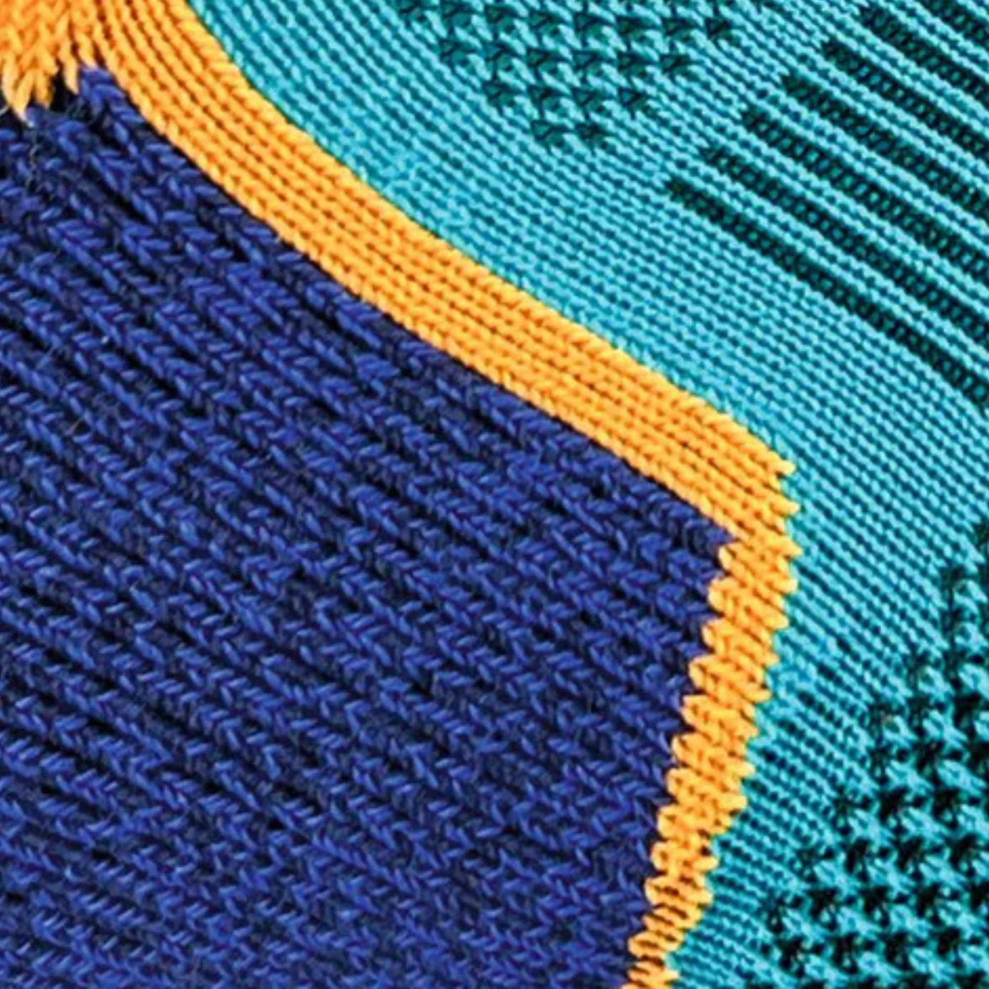 1000 Mile Men's Run Single Layer Socklet - 2 Pair Pack (Kingfisher Blue/Navy) - Image 8