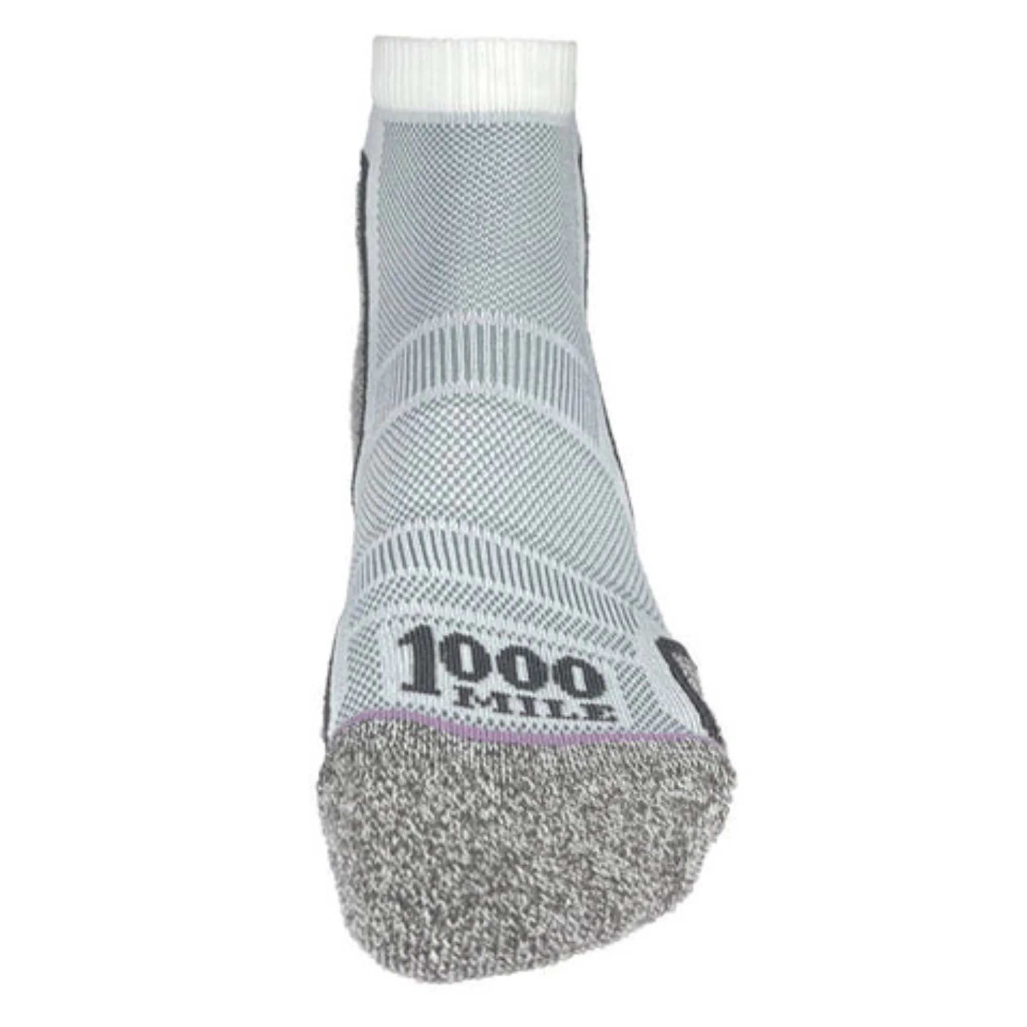 1000 Mile Women's Run Single Layer Anklet Socks - 2 Pair Pack (White) - Image 3