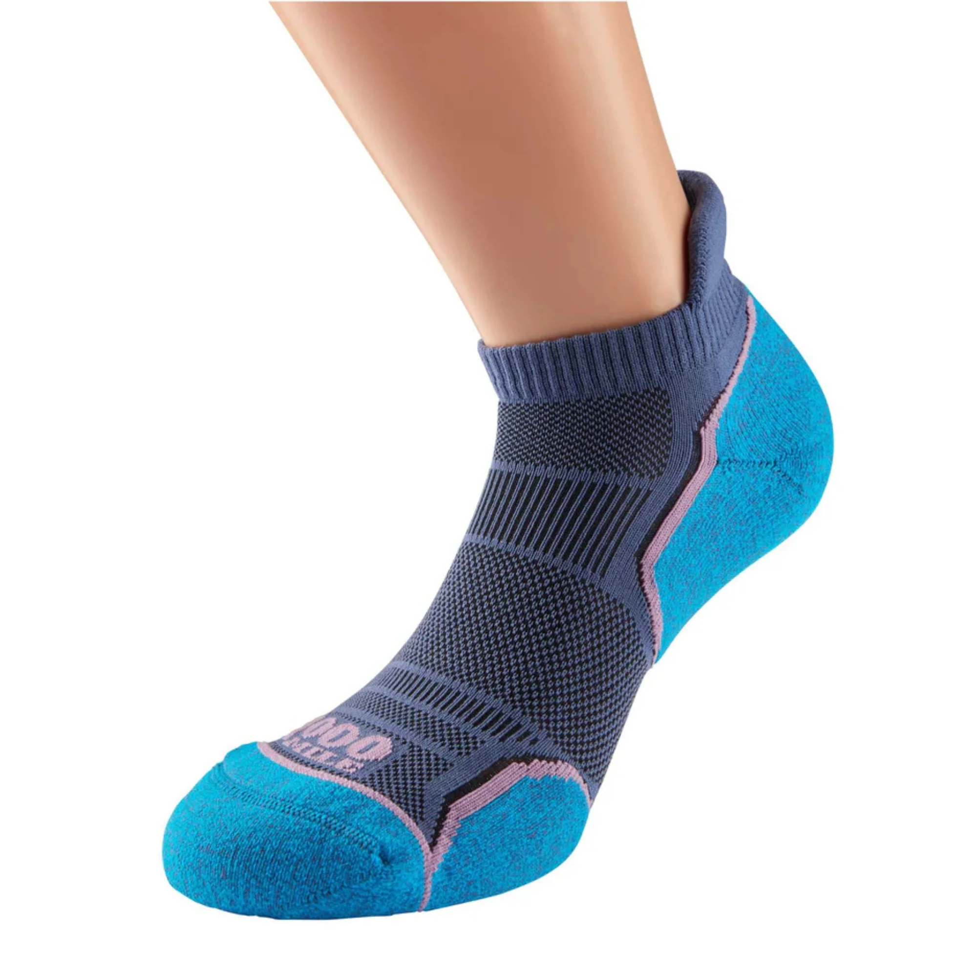 1000 Mile Women's Run Single Layer Socklet - 2 Pair Pack (Pink/Lavender) - Image 3