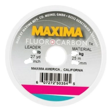 Maxima Fluorocarbon Line (15lb/25m/0.34mm)(White)