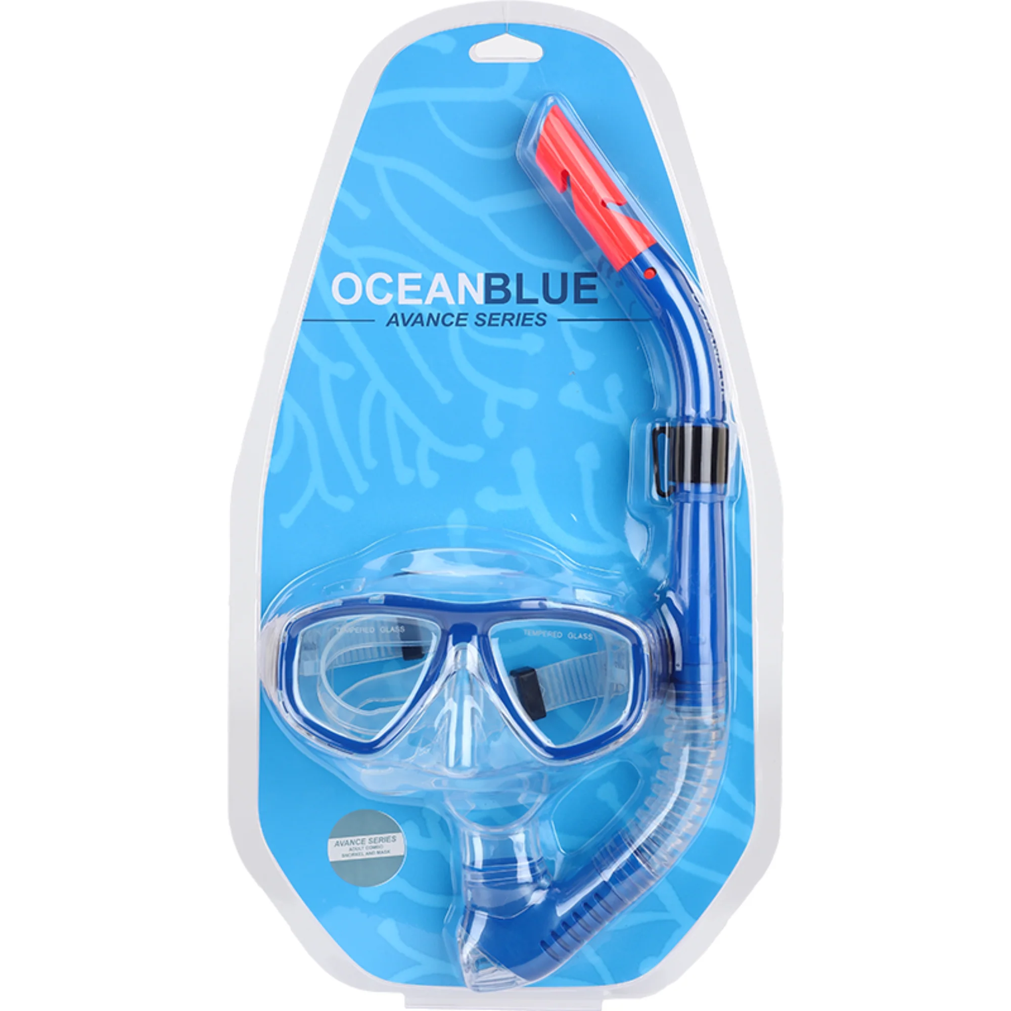 Alder Ocean Blue Avance Series Snorkel & Mask Combo (Adult)