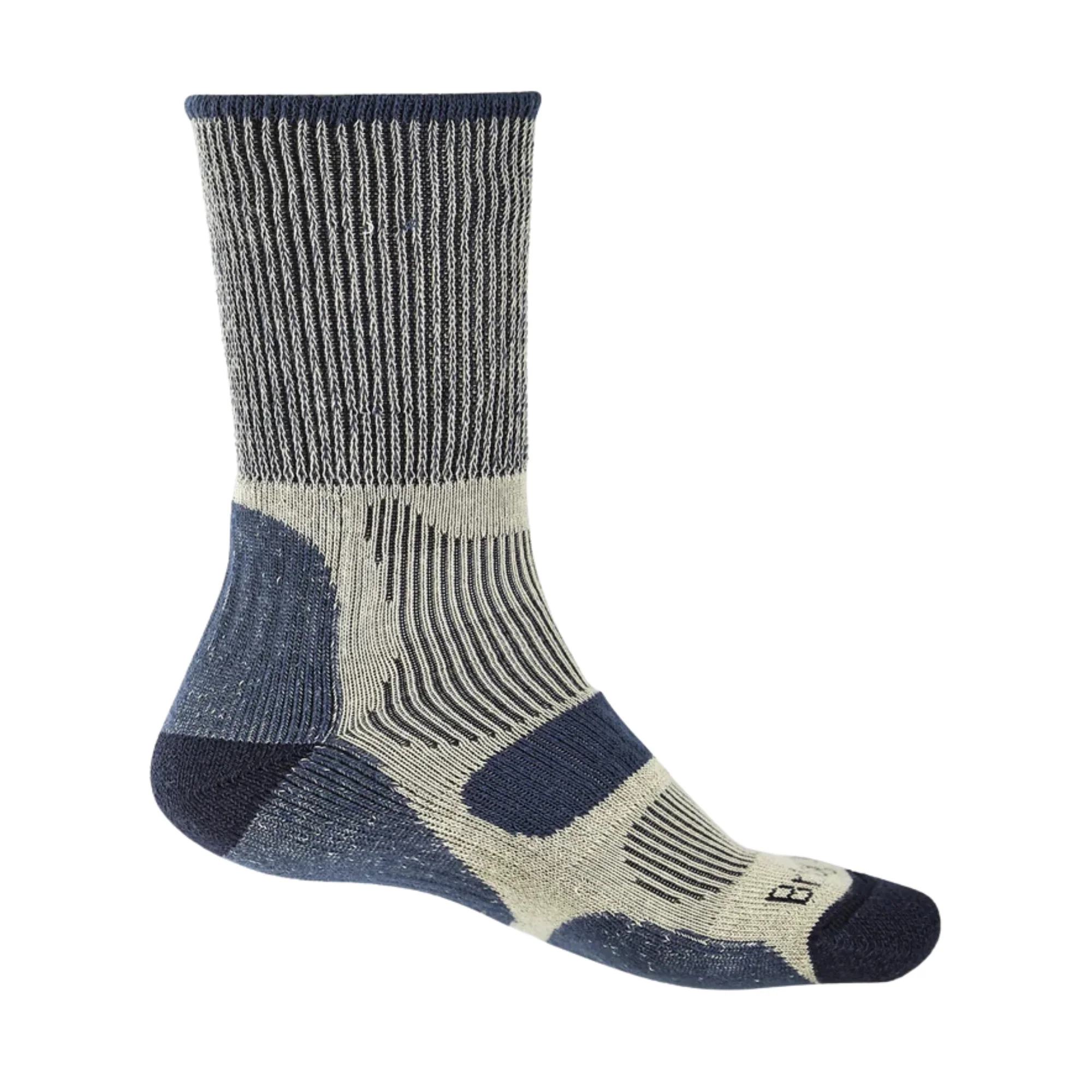 Bridgedale Hike Lightweight Cotton Comfort Boot Length Socks (Indigo) - Image 2
