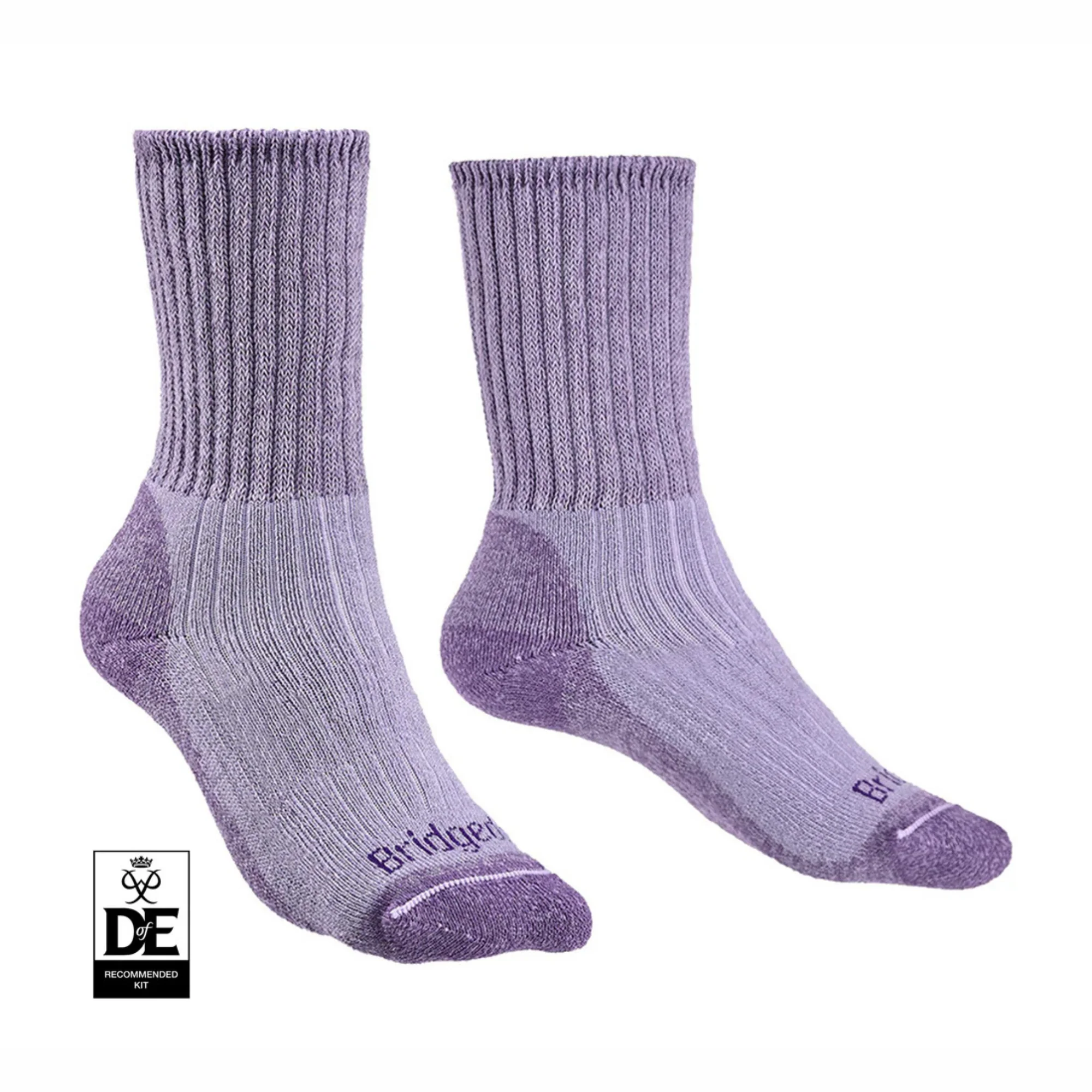 Bridgedale Women's Midweight Merino Comfort Fit Boot Length Hike Socks (Violet) - Image 3