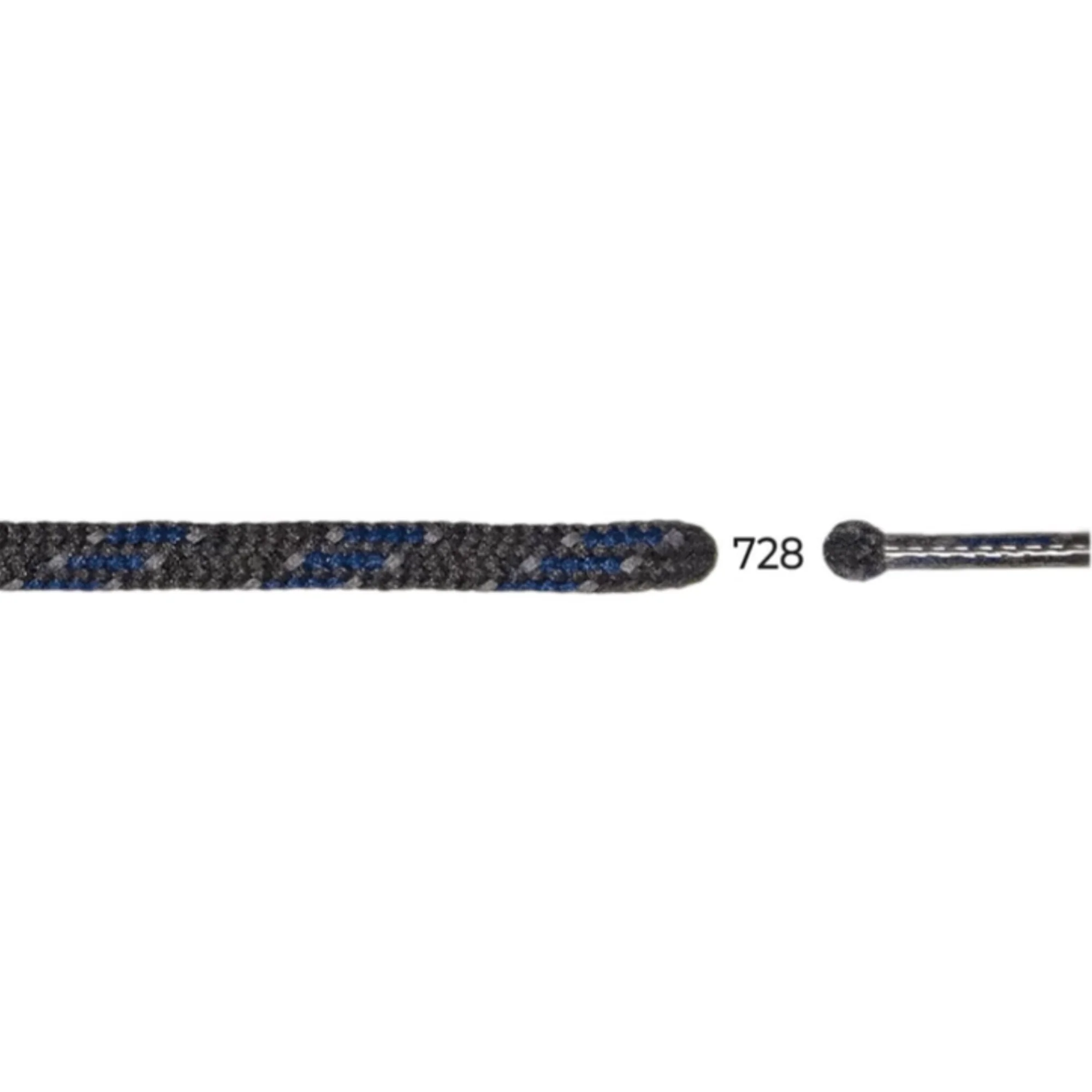 Barth 5mm/200cm Round Laces (Graphite/Blue)