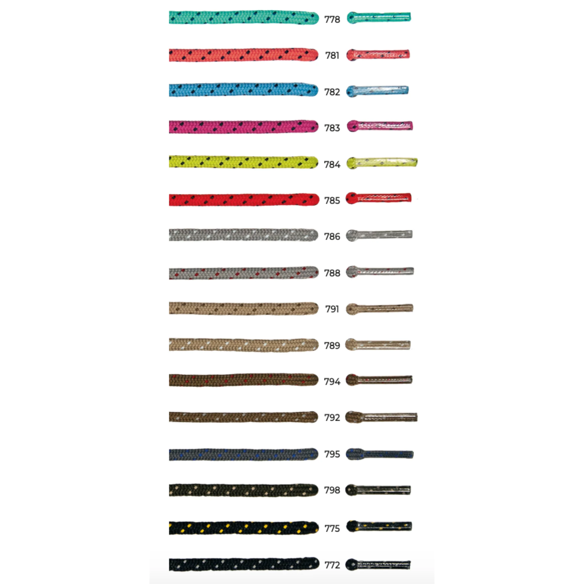 Barth 4mm/120cm Magic Round Laces (Brown/Dot) - Image 2