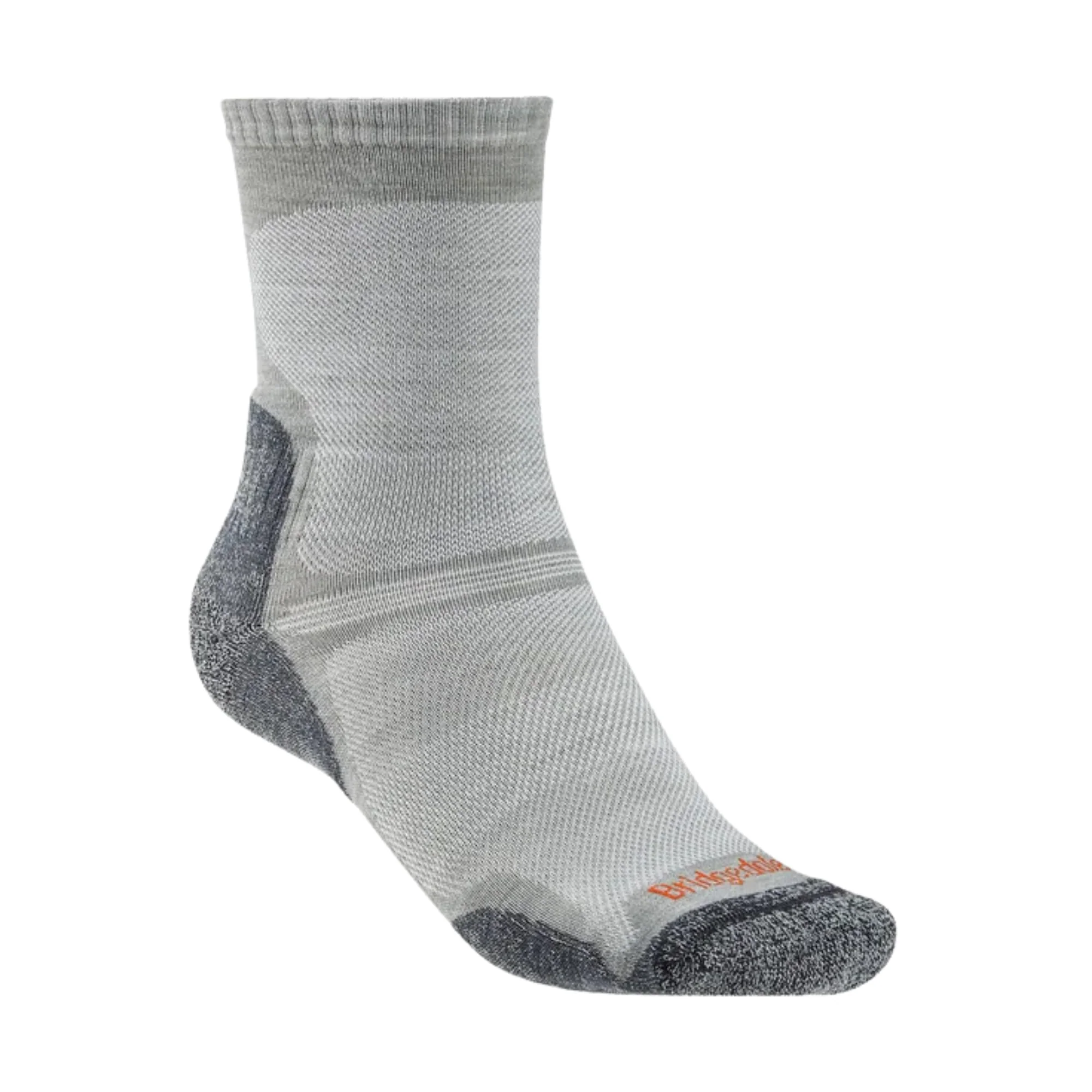 Bridgedale Men's Ultra Light Merino Performance Crew Length Hike Socks (Gunmetal)