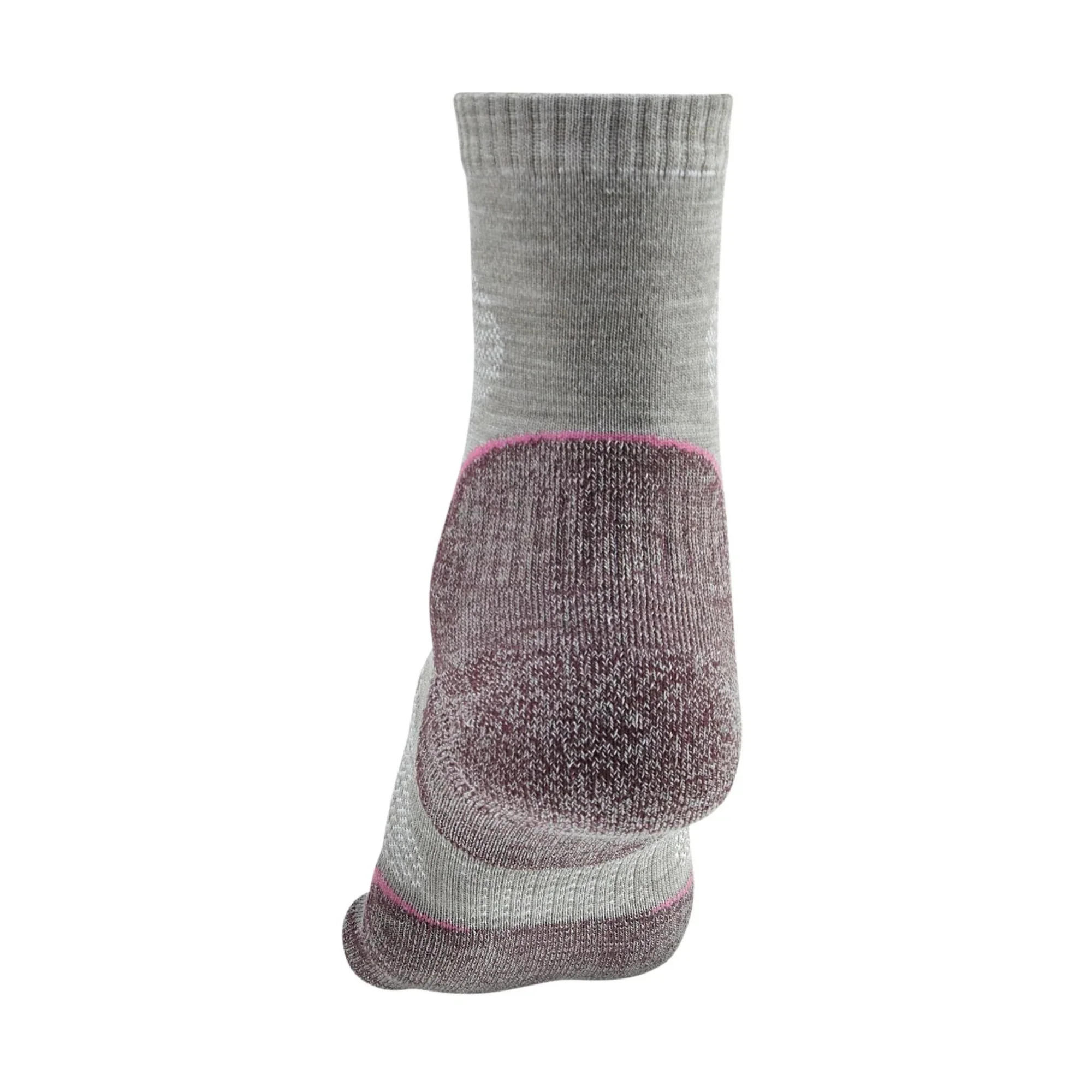 Bridgedale Women's Ultra Light Merino Performance Crew Length Hike Socks (Aubergine) - Image 4