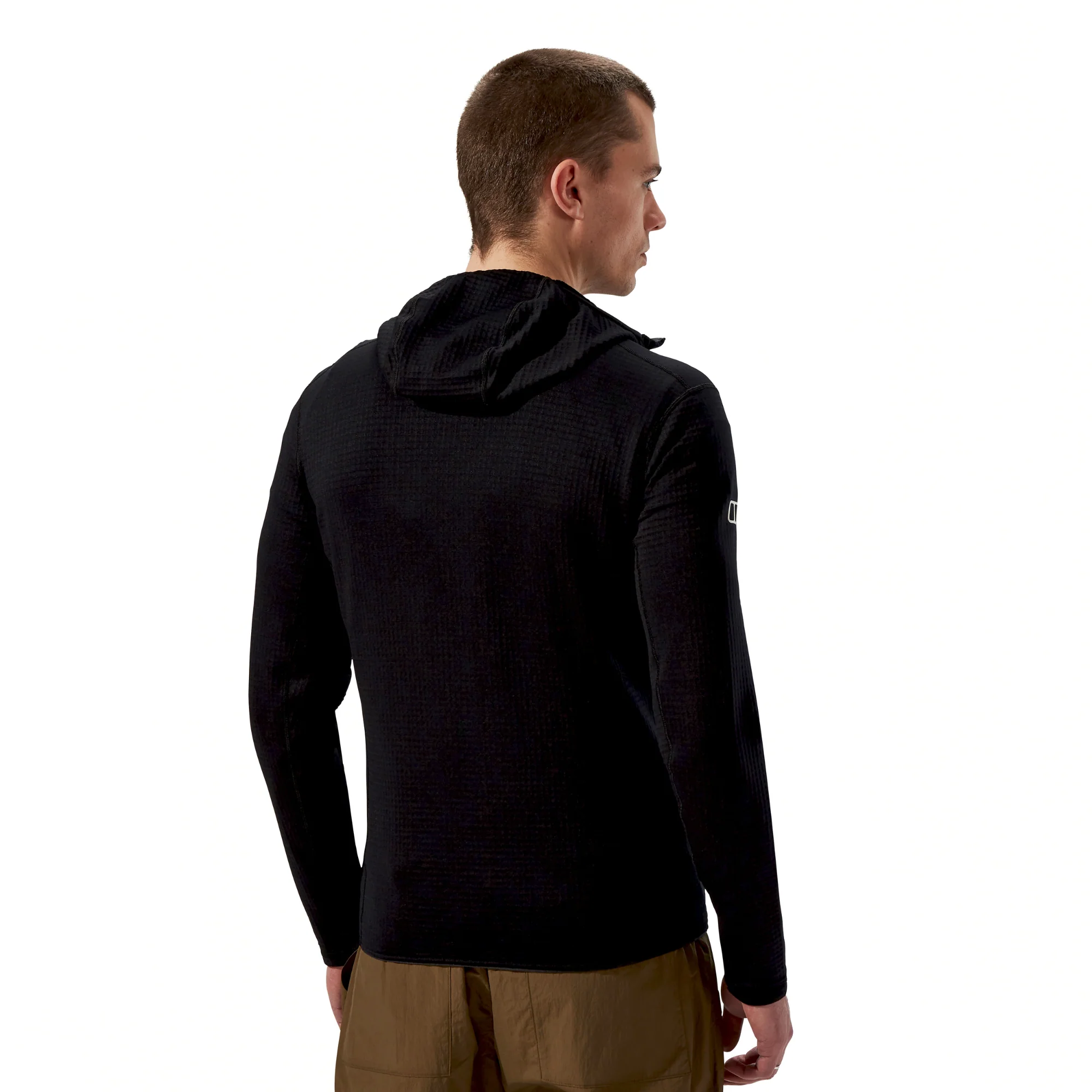 Berghaus Men's Ridge-Hiker Hooded Full Zip Fleece (Jet Black) - Image 3