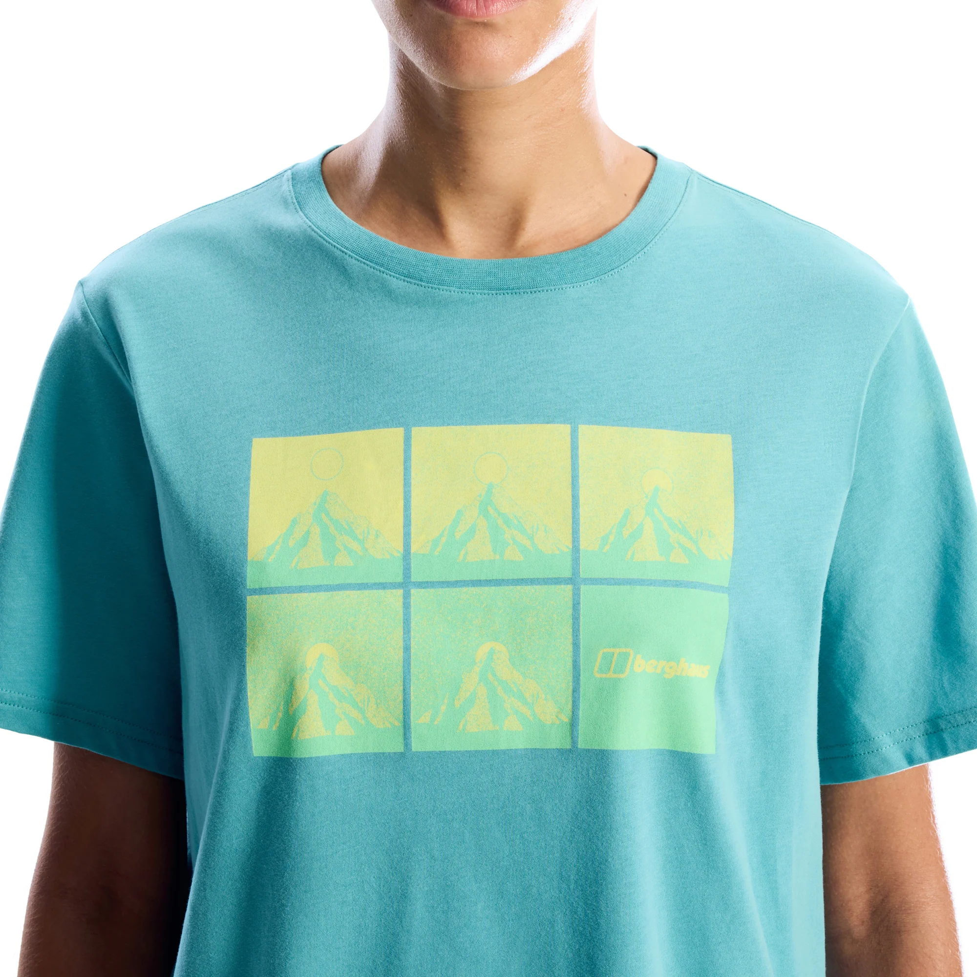 Berghaus Women's Mountainscape Essential Short Sleeve Tee (Calgary Blue) - Image 4