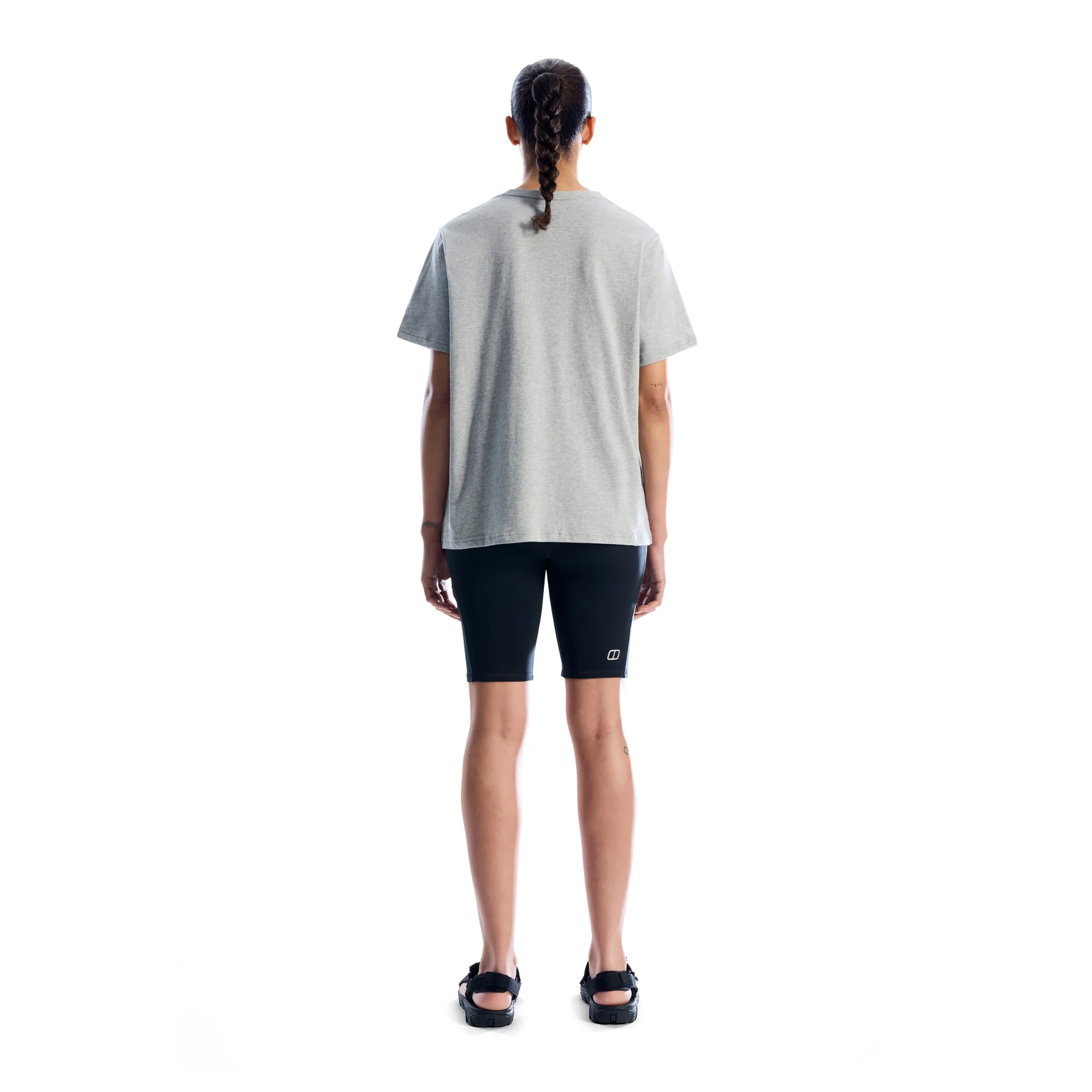 Berghaus Women's Mountainscape Essential Short Sleeve Tee (Light Grey Marl) - Image 6