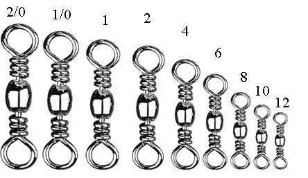 Dennett Black Barrell Swivels (Size 4)(10 Pack)
