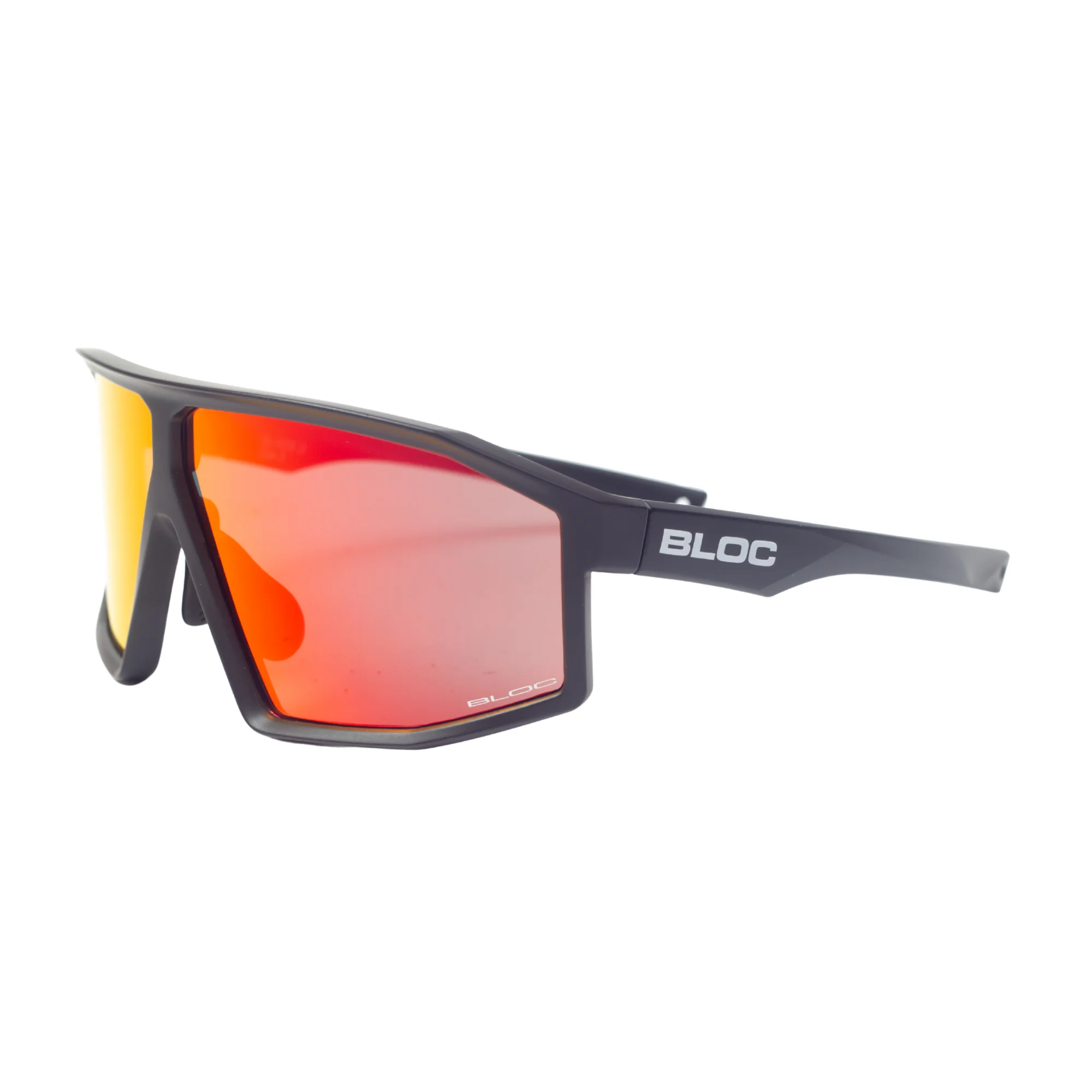 Bloc Eyewear Blade 2 Sunglasses (Red Mirror Lens/Matt Black Frame)