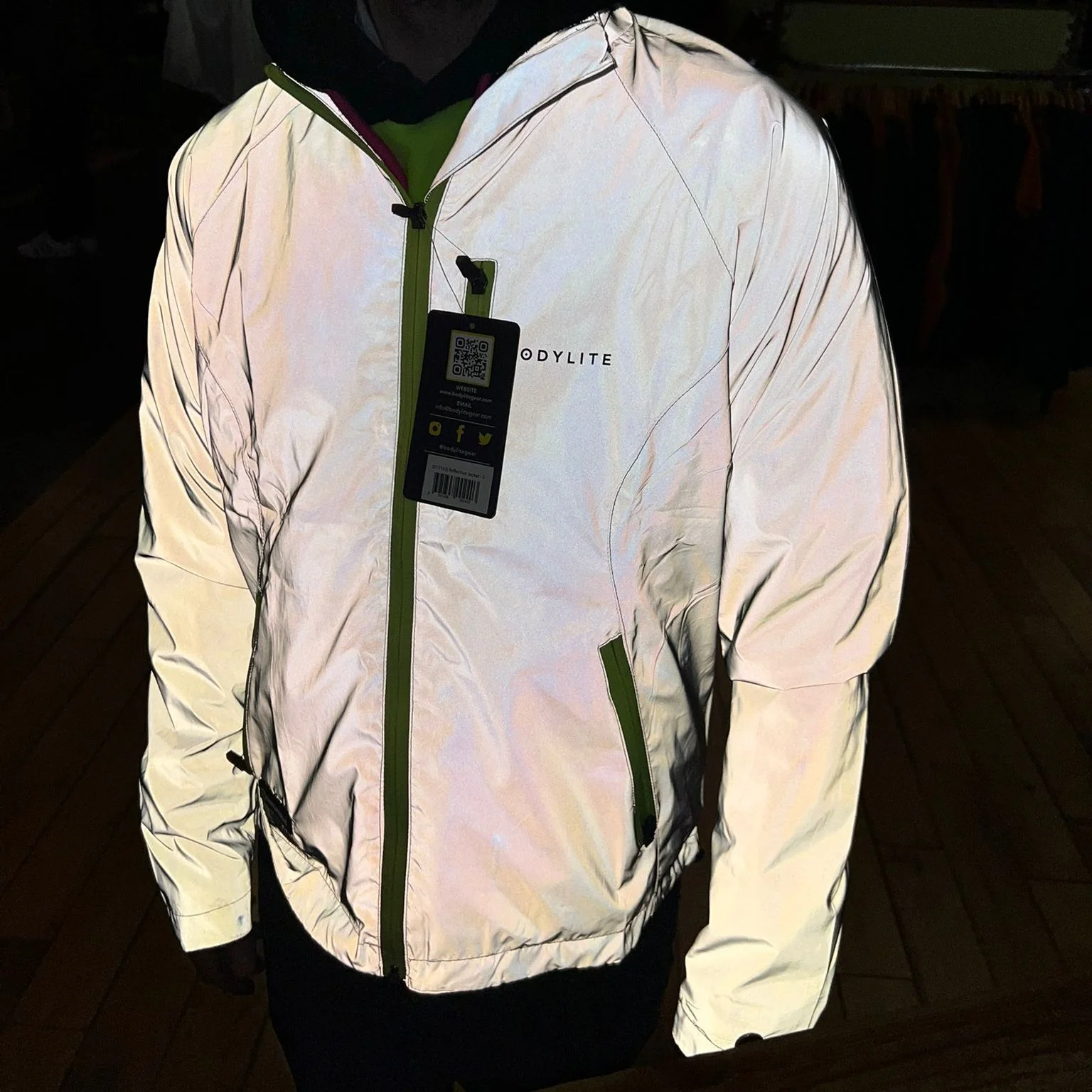 Bodylite Gear Unisex Fully Reflective Jacket (Reflective Silver) - Image 3