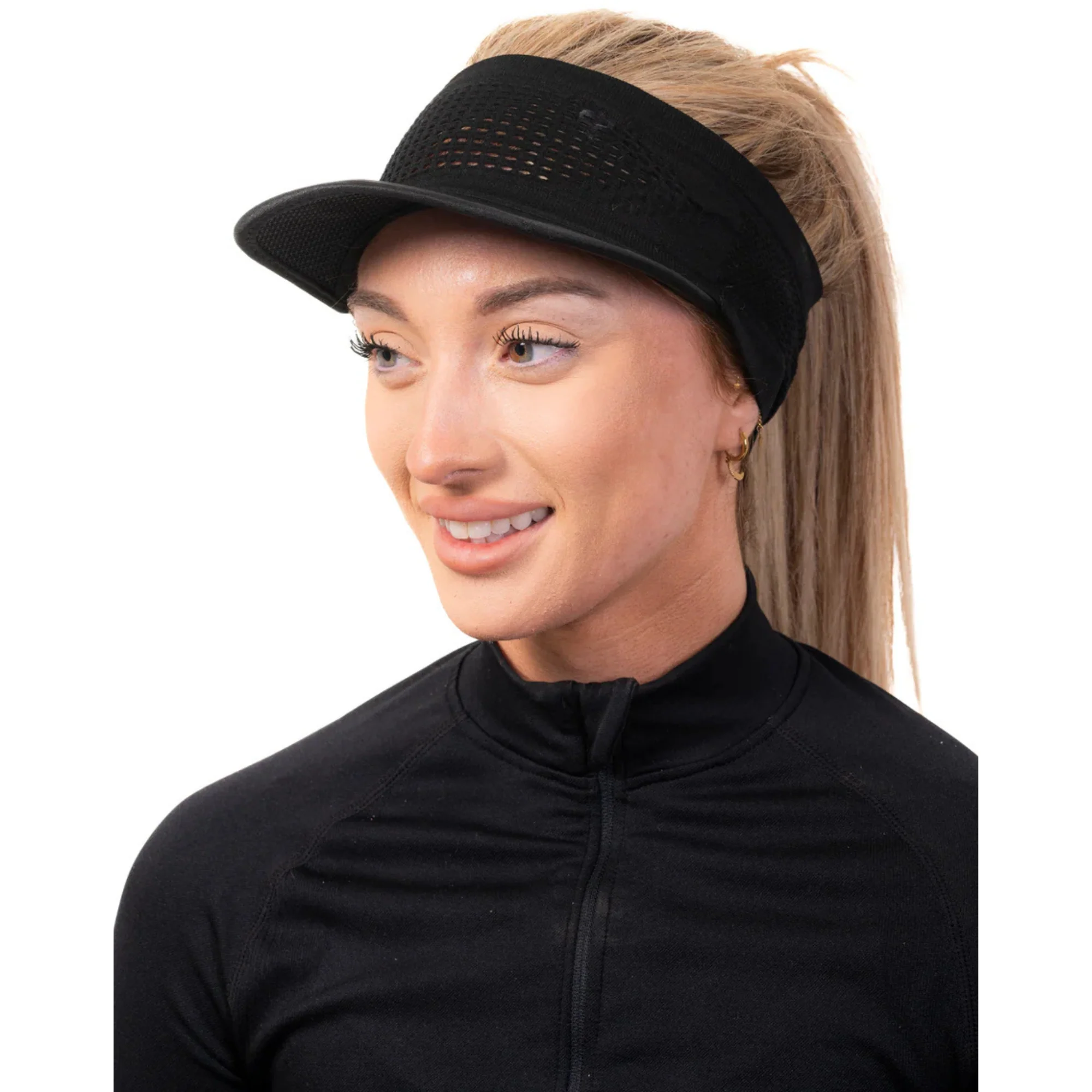Bodylite Gear Unisex Running Visor (Black) - Image 2