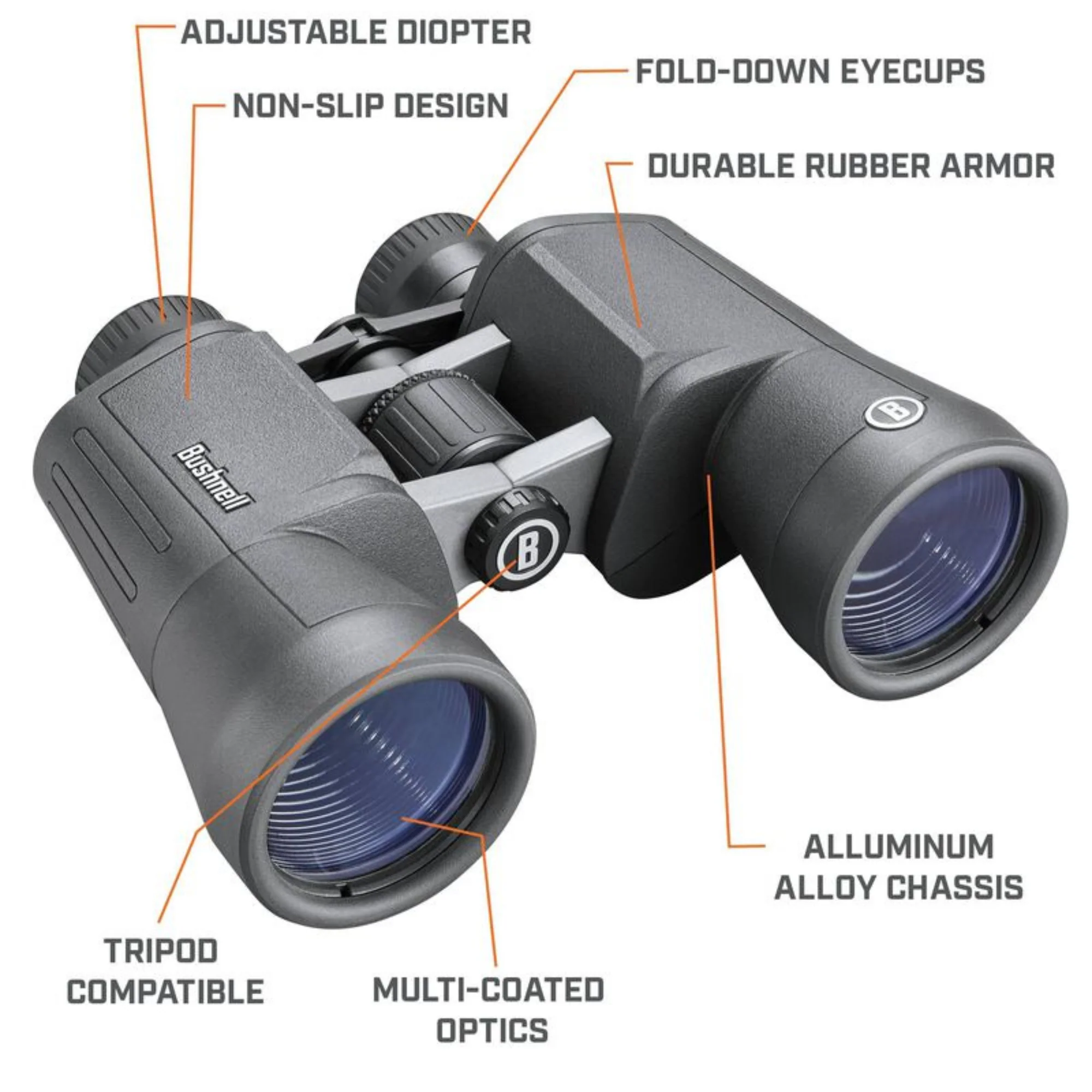 Bushnell Powerview 2 Binoculars (10x50) - Image 6