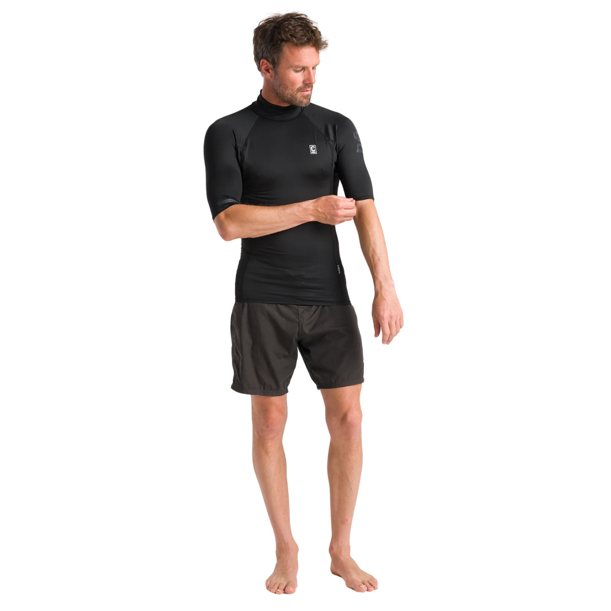 C-Skins Men's NuWave Rash X Short Sleeve Rash Vest (Black) - Image 11