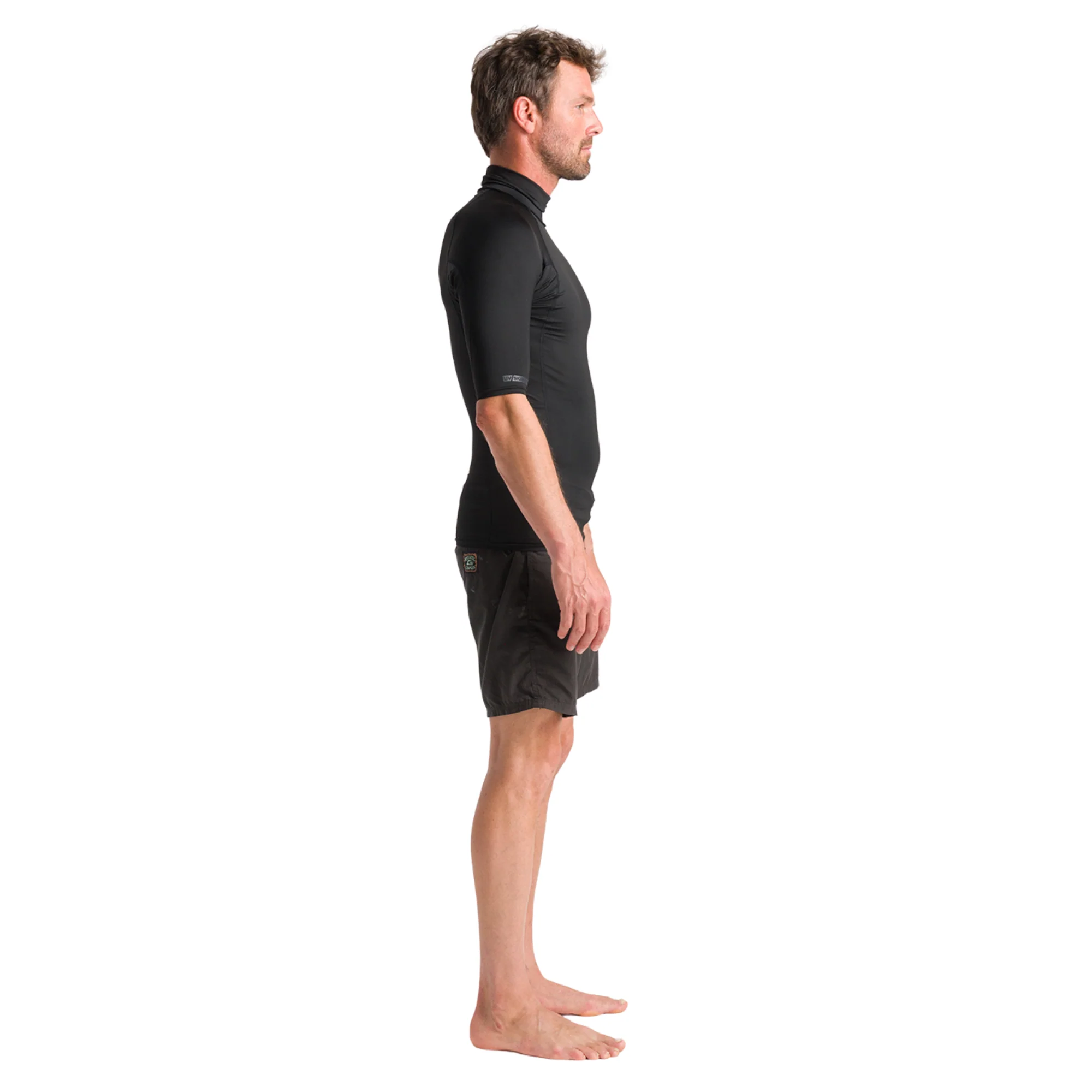 C-Skins Men's NuWave Rash X Short Sleeve Rash Vest (Black) - Image 4