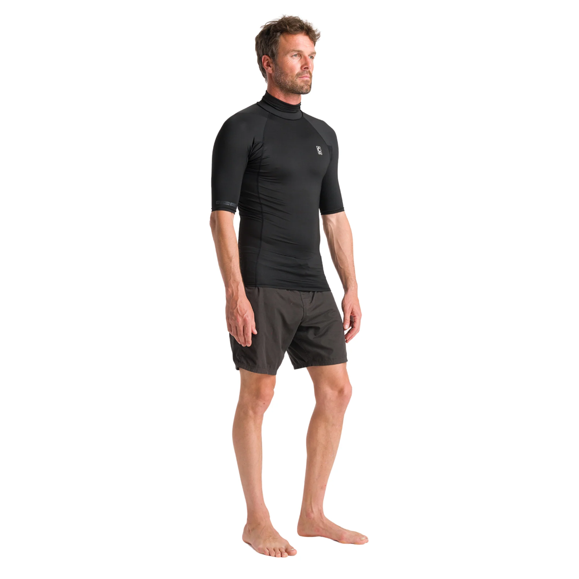 C-Skins Men's NuWave Rash X Short Sleeve Rash Vest (Black) - Image 6