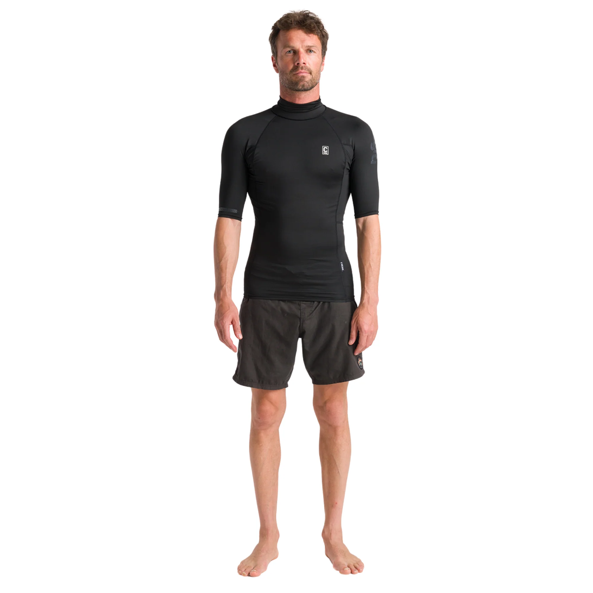C-Skins Men's NuWave Rash X Short Sleeve Rash Vest (Black) - Image 8