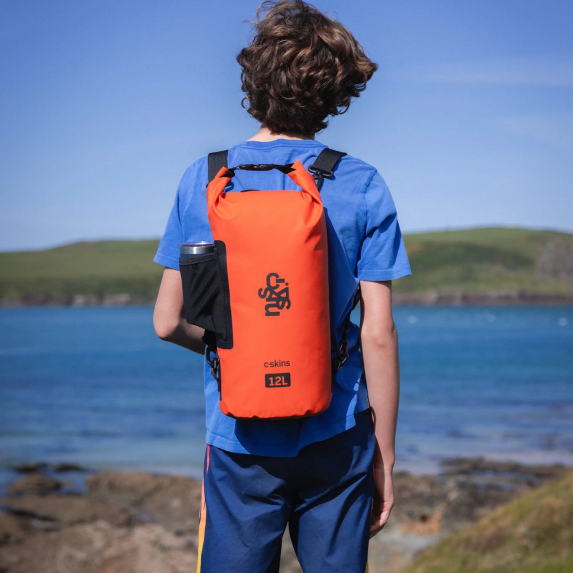 C-Skins Session 12L Dry Bag (Flame Orange) - Image 10