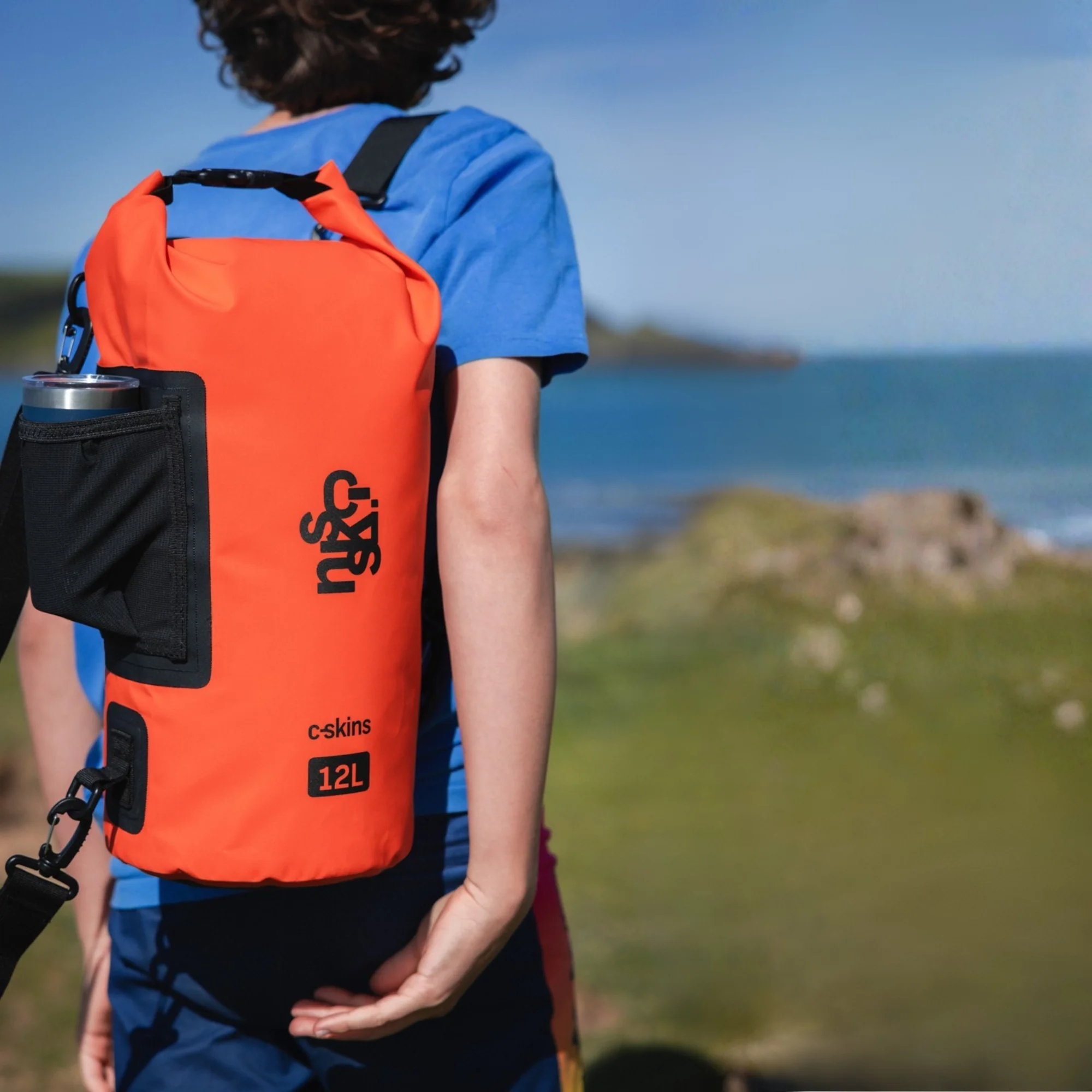 C-Skins Session 12L Dry Bag (Flame Orange) - Image 11