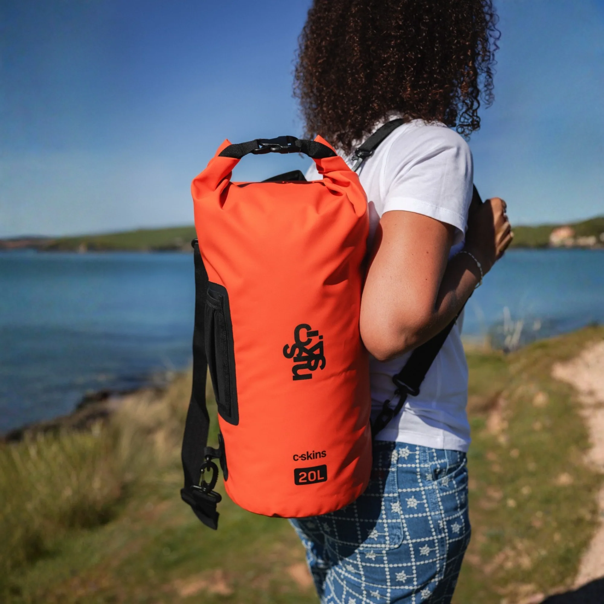 C-Skins Session 20L Dry Bag (Flame Orange) - Image 10