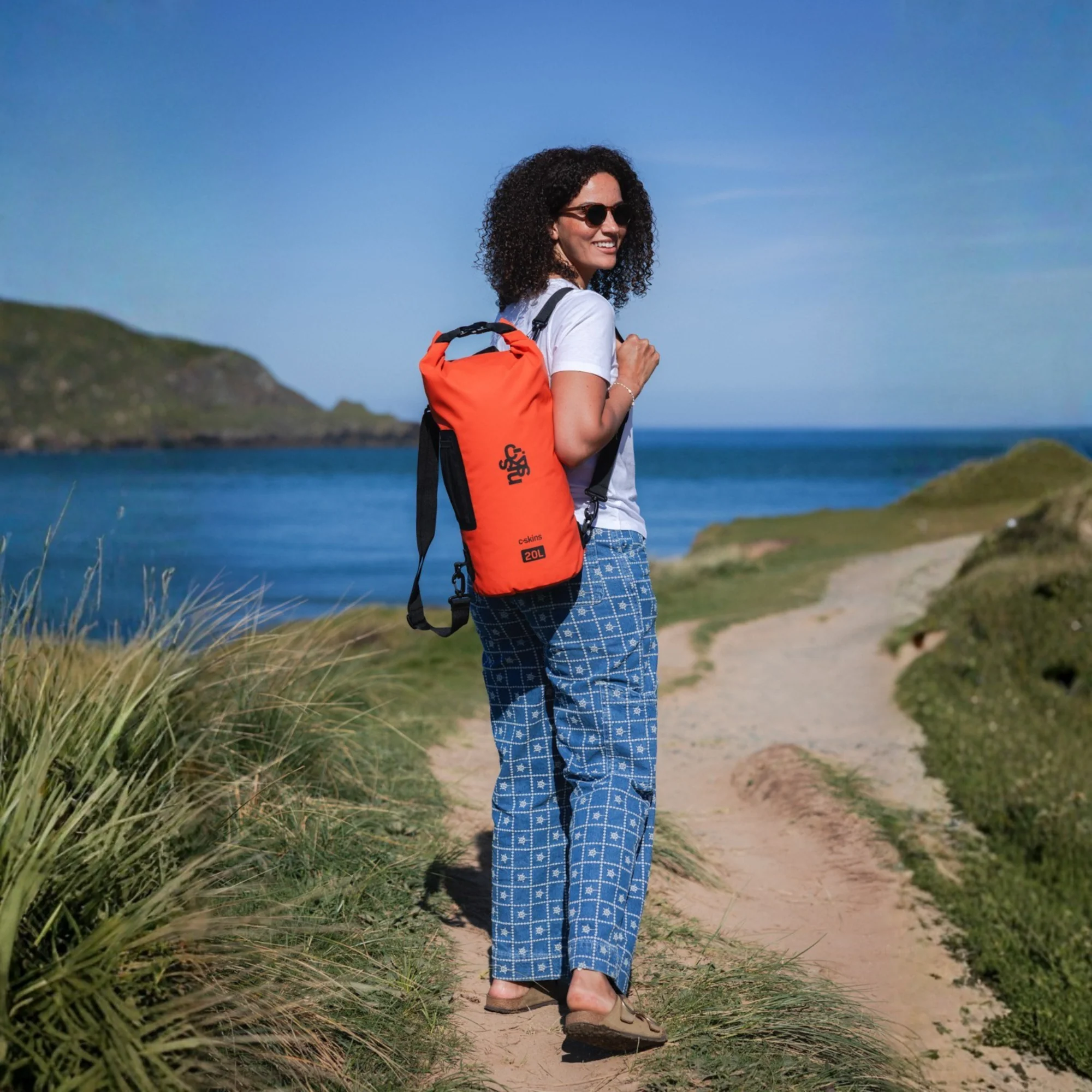 C-Skins Session 20L Dry Bag (Flame Orange) - Image 9