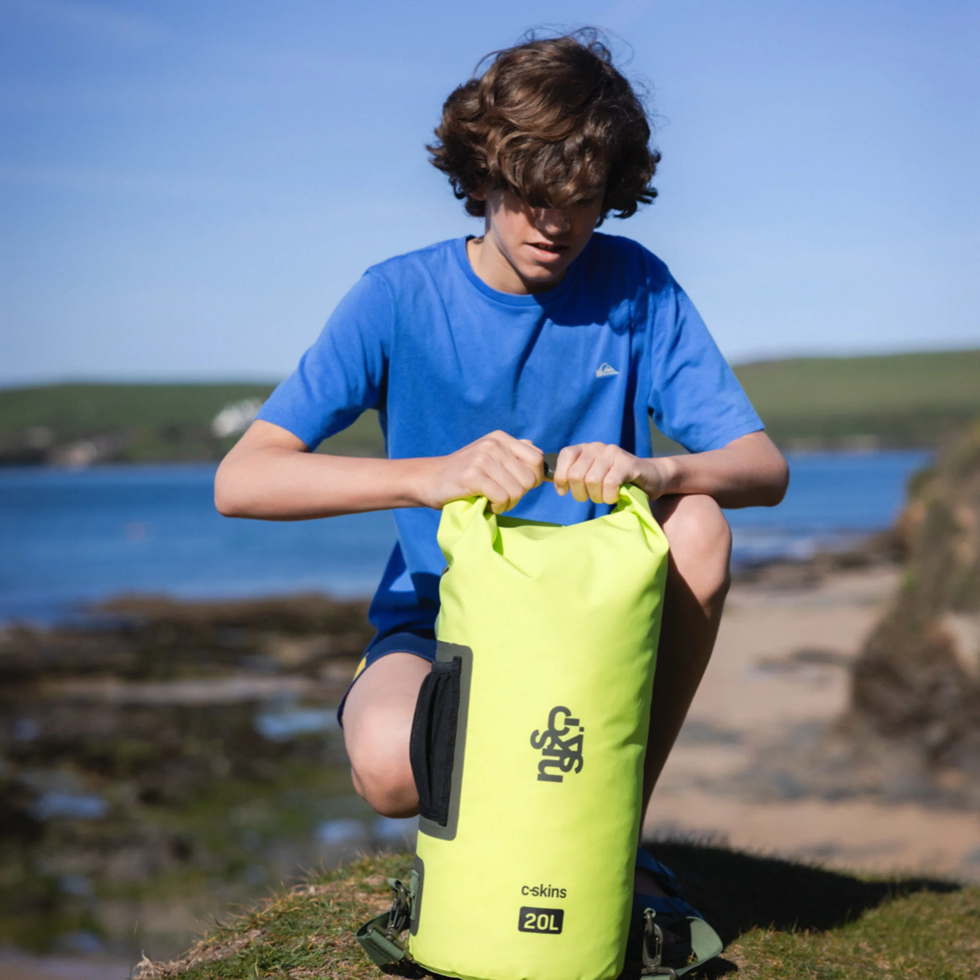 C-Skins Session 20L Dry Bag (Flash Green) - Image 10