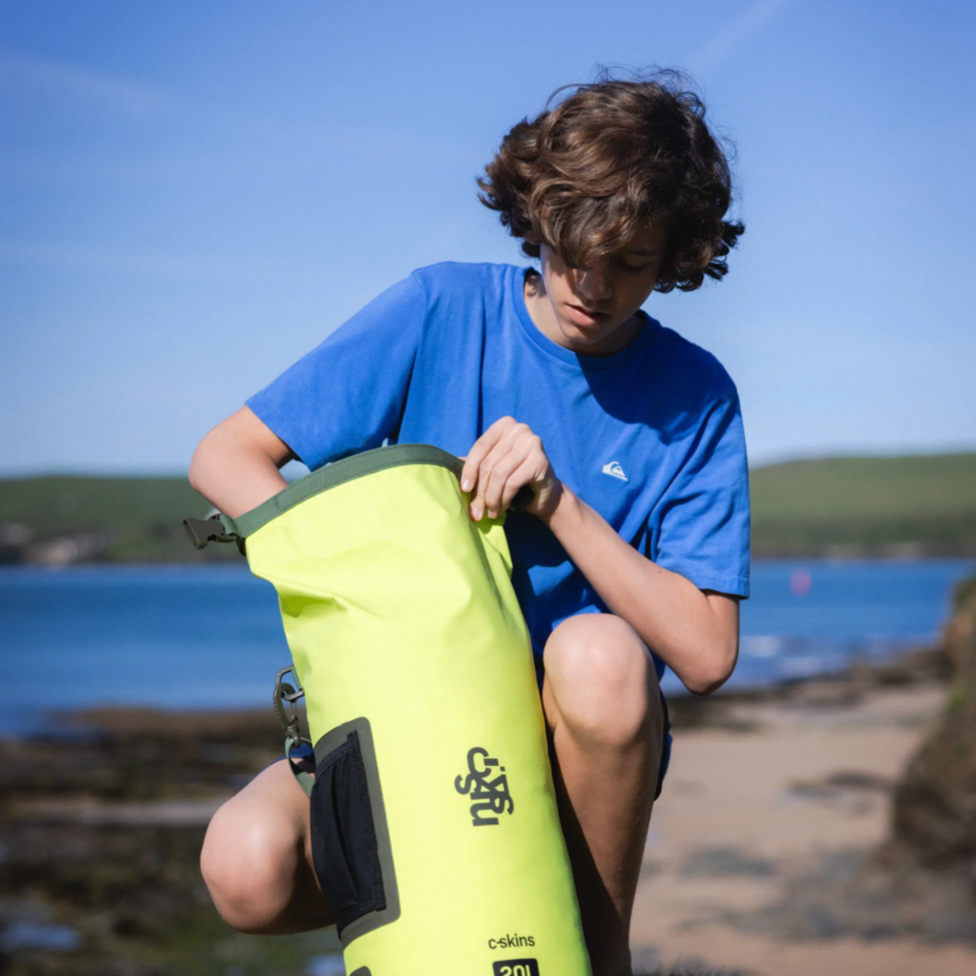 C-Skins Session 20L Dry Bag (Flash Green) - Image 11