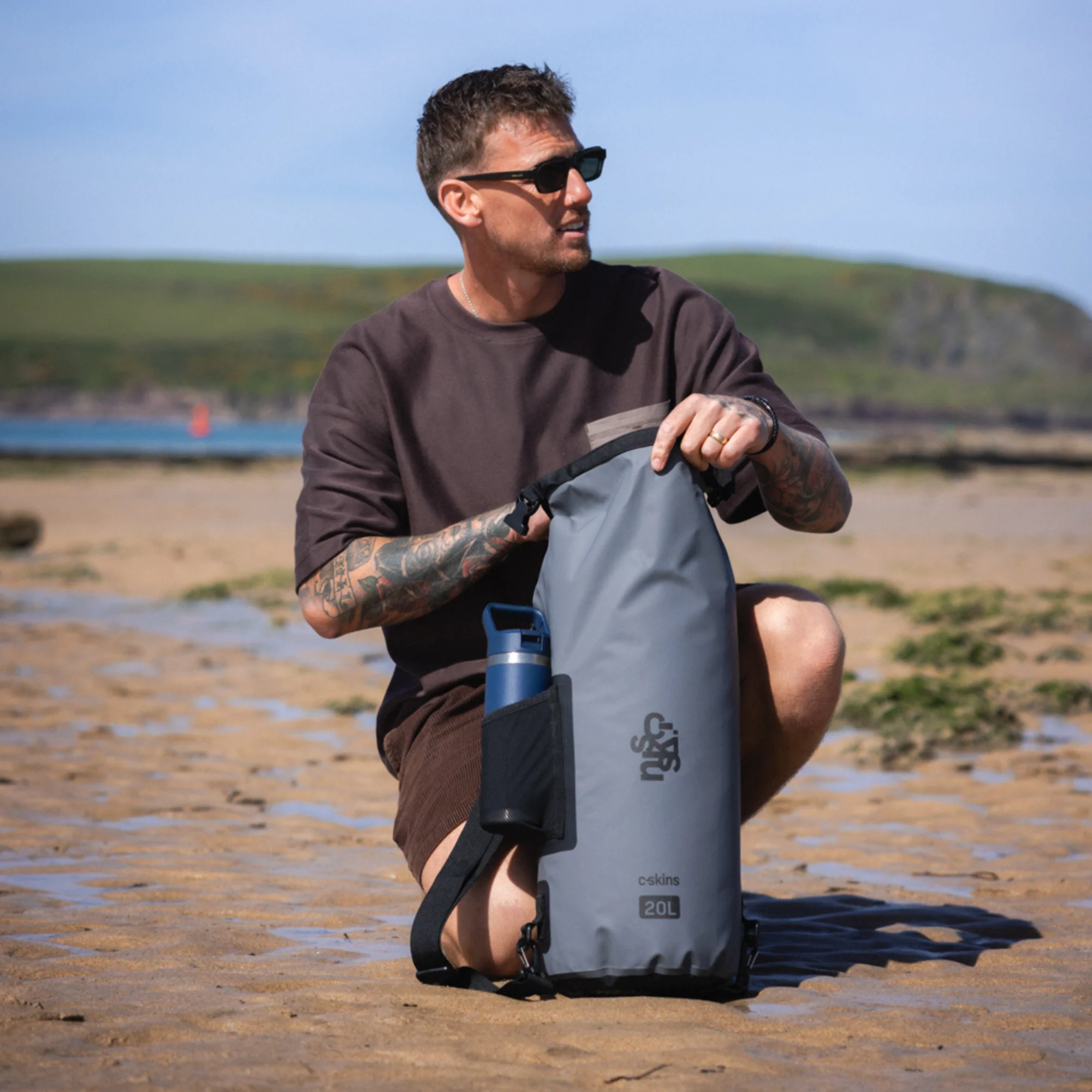 C-Skins Session 20L Dry Bag (Storm Grey) - Image 10