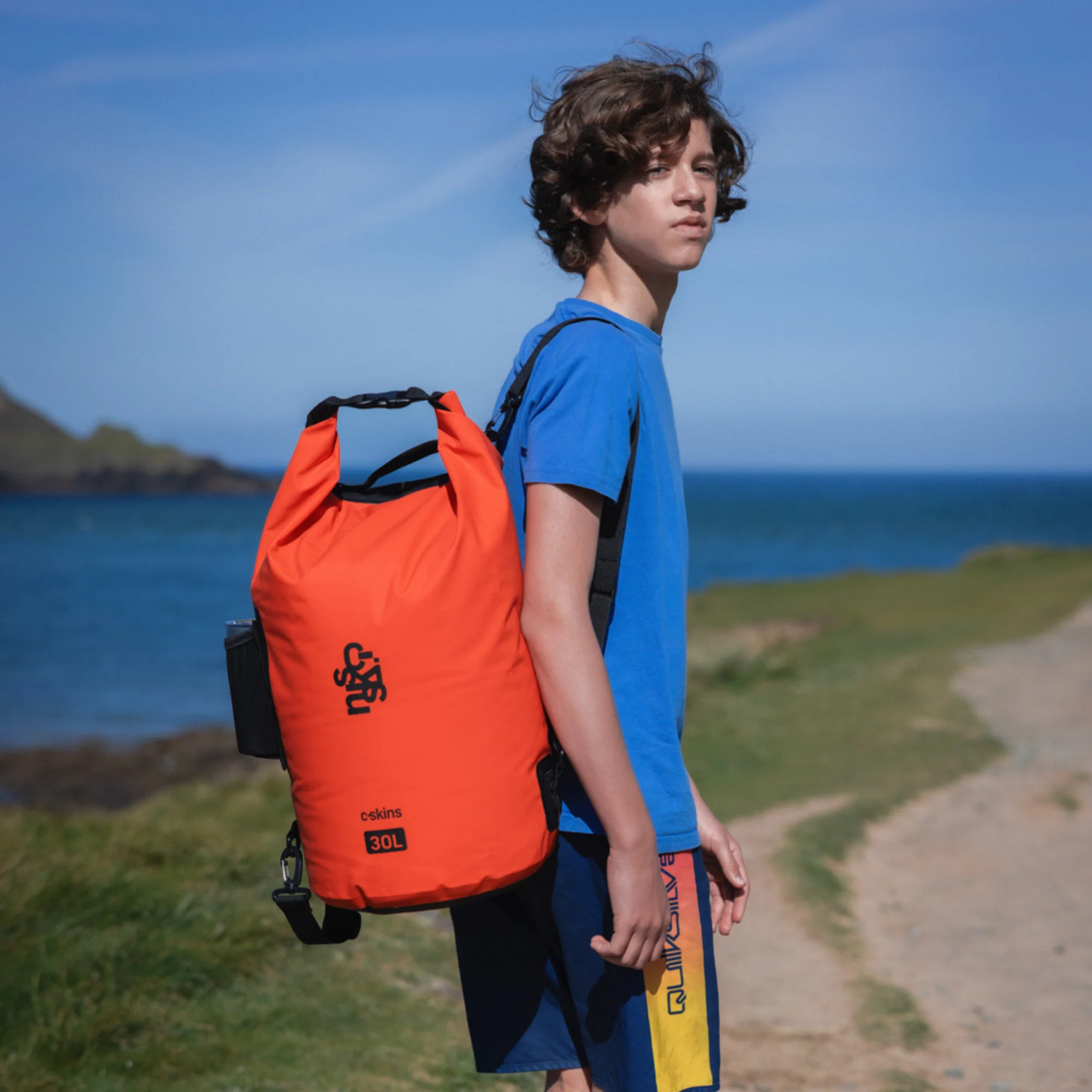 C-Skins Session 30L Dry Bag (Flame Orange) - Image 10