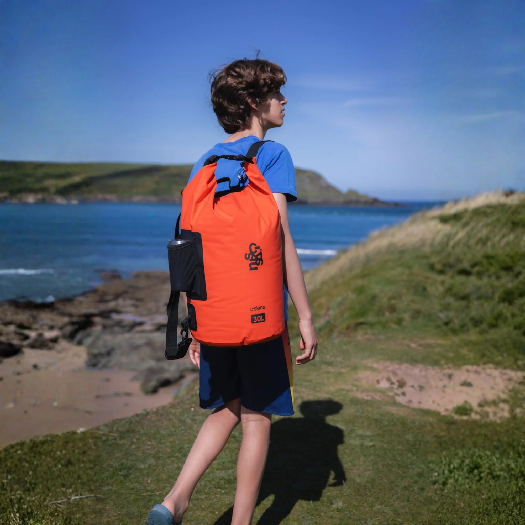C-Skins Session 30L Dry Bag (Flame Orange) - Image 11