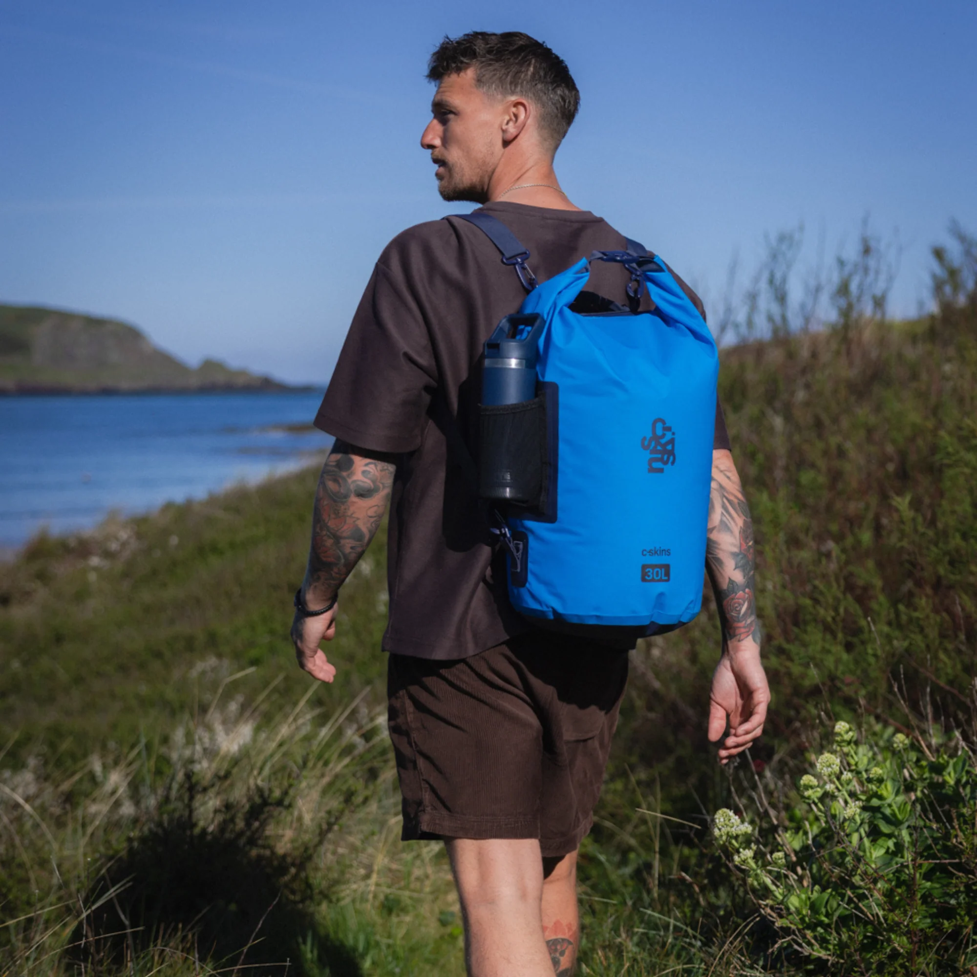 C-Skins Session 30L Dry Bag (Hawaiian Blue) - Image 10