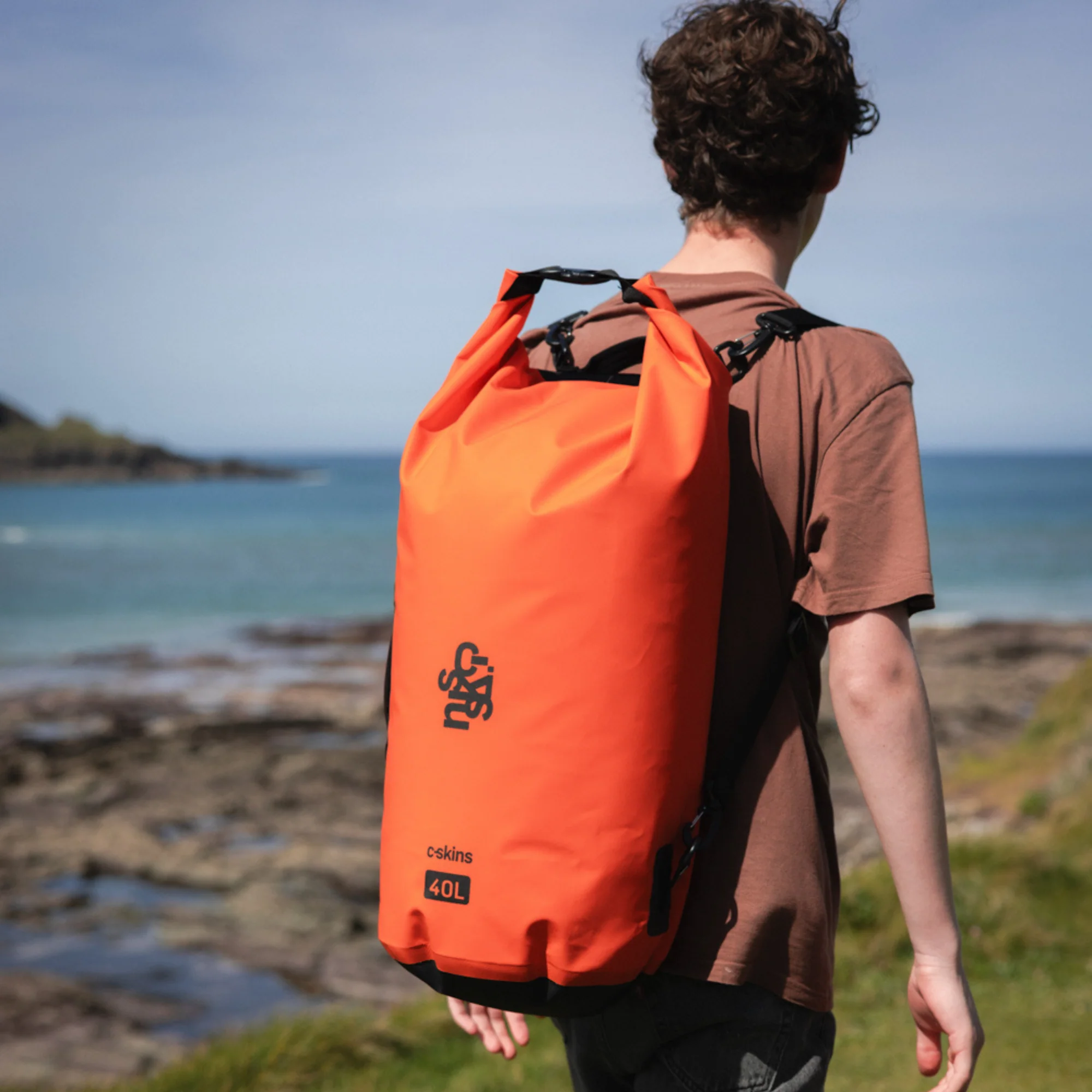 C-Skins Session 40L Dry Bag (Flame Orange) - Image 9