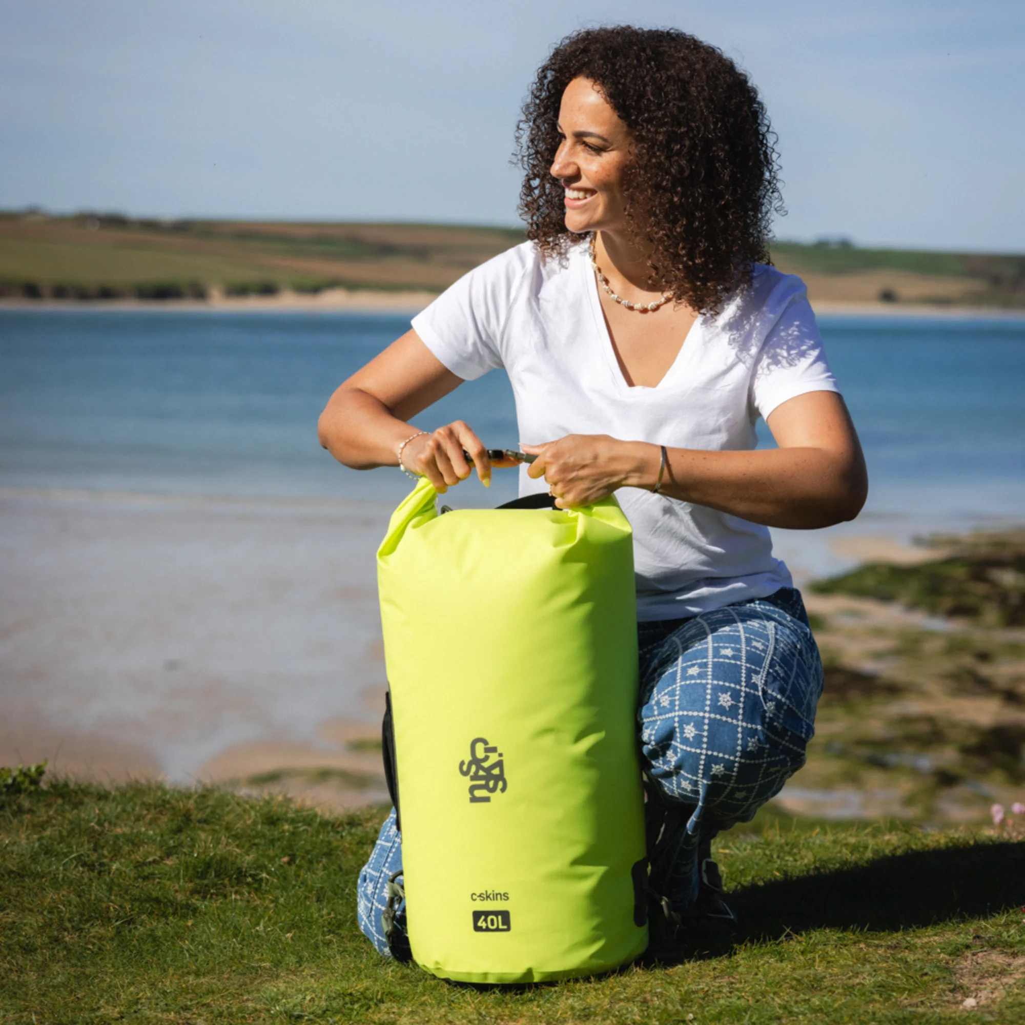 C-Skins Session 40L Dry Bag (Flash Green) - Image 10