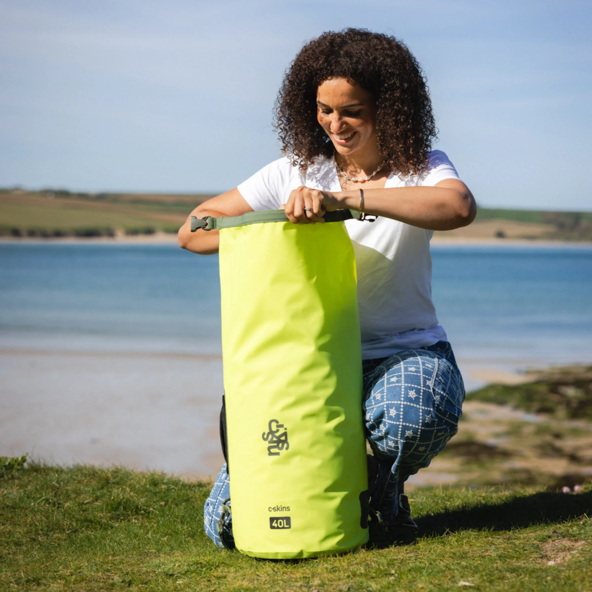C-Skins Session 40L Dry Bag (Flash Green) - Image 11