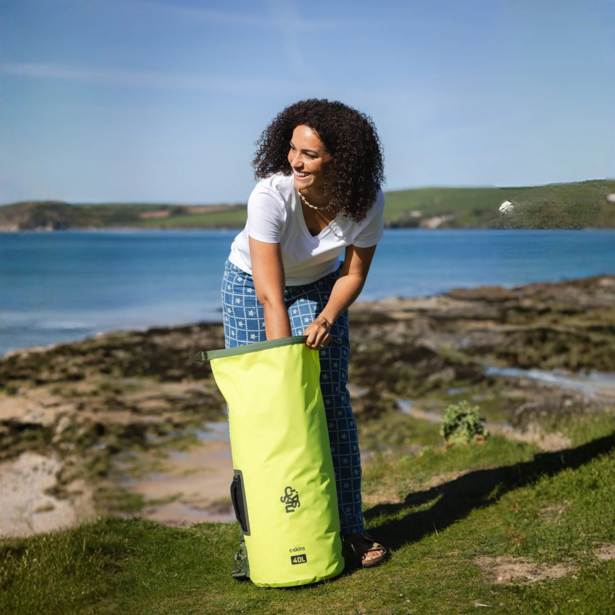 C-Skins Session 40L Dry Bag (Flash Green) - Image 9