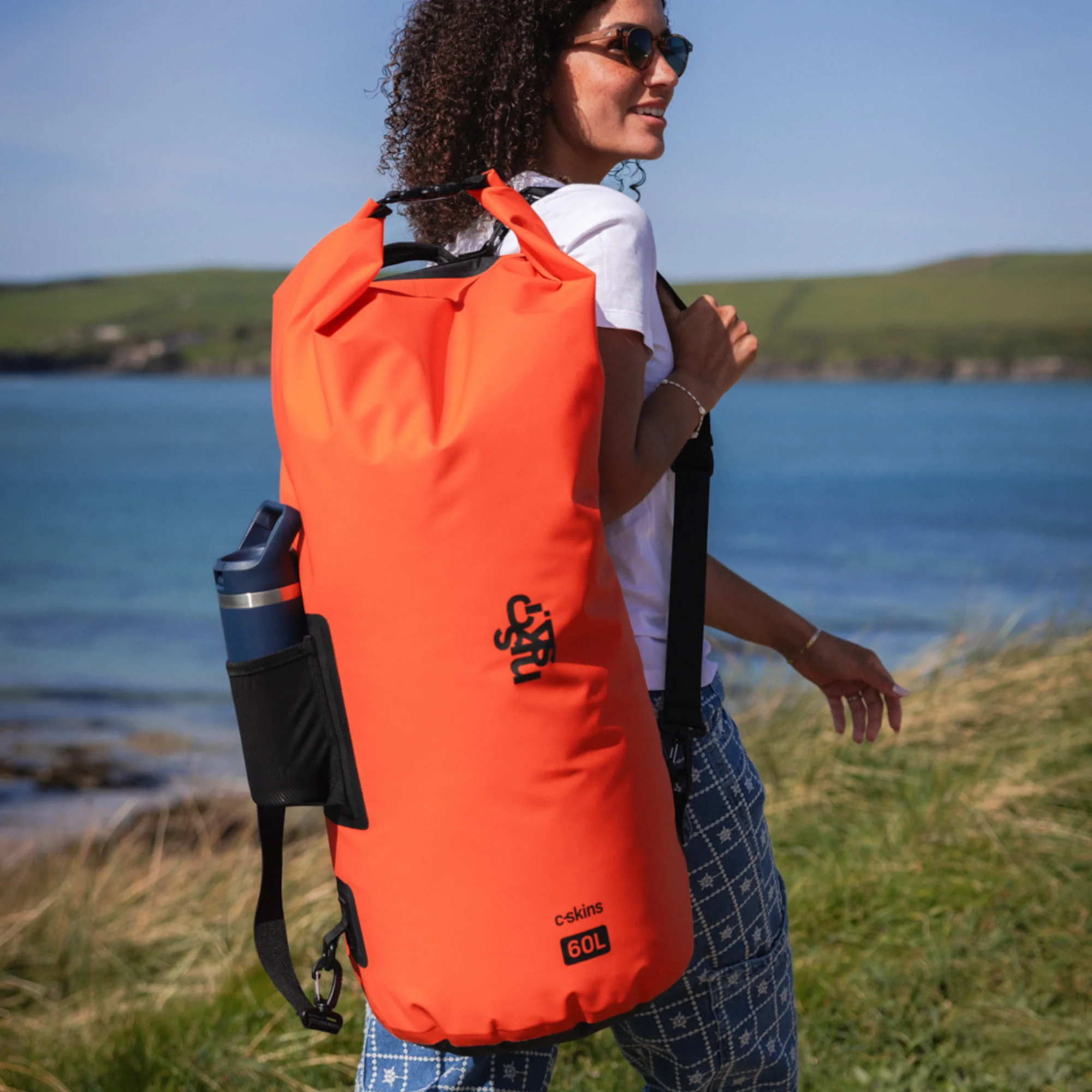 C-Skins Session 60L Dry Bag (Flame Orange) - Image 11