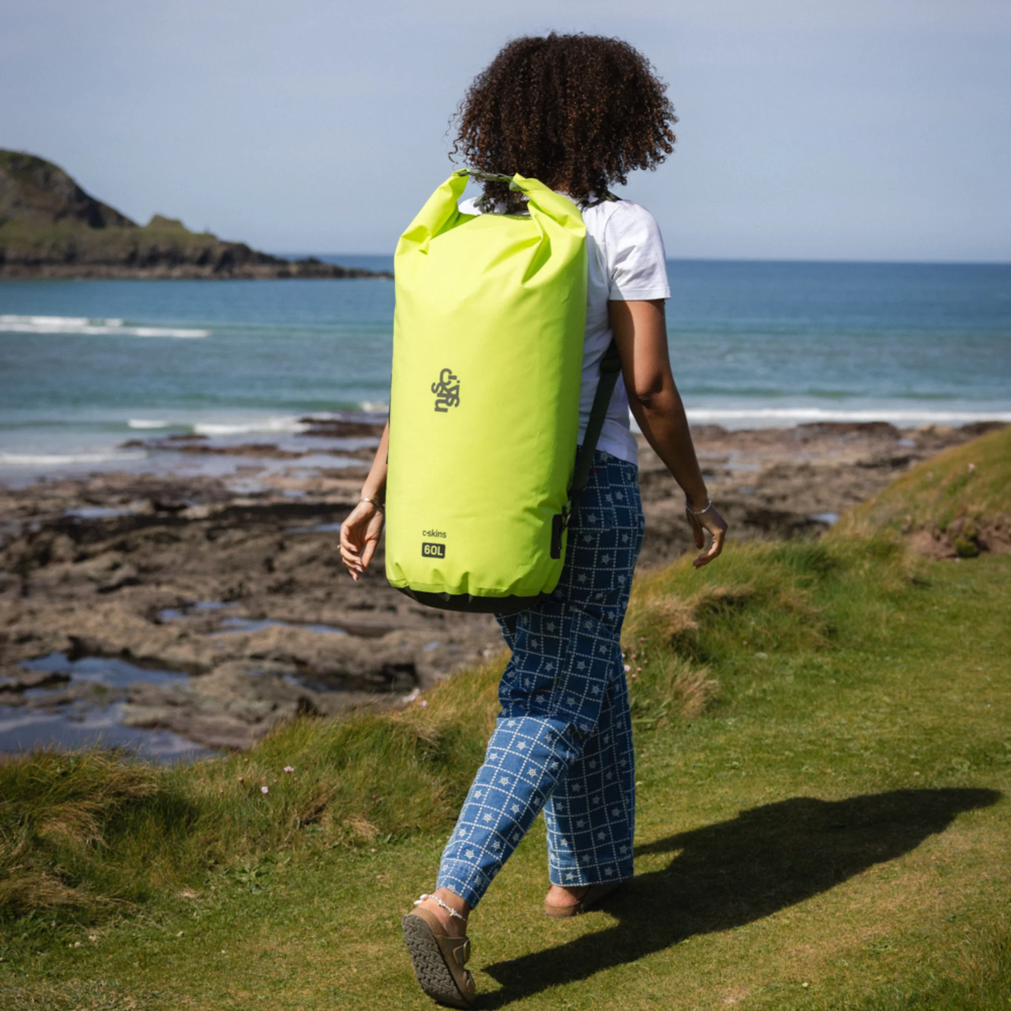 C-Skins Session 60L Dry Bag (Flash Green) - Image 9