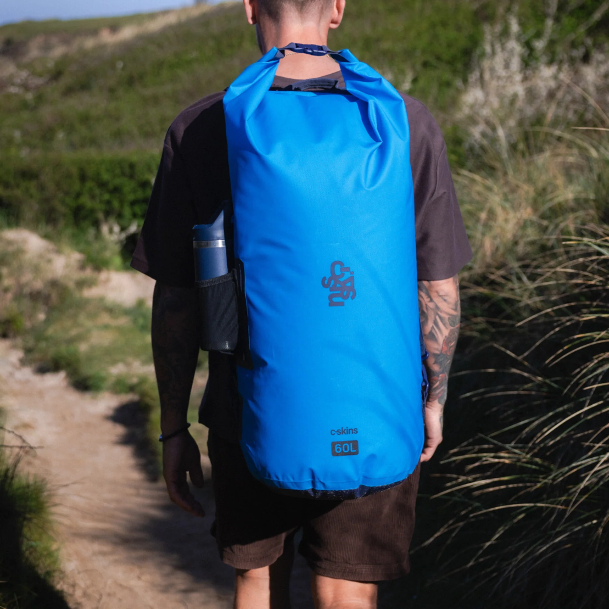 C-Skins Session 60L Dry Bag (Hawaiian Blue) - Image 10