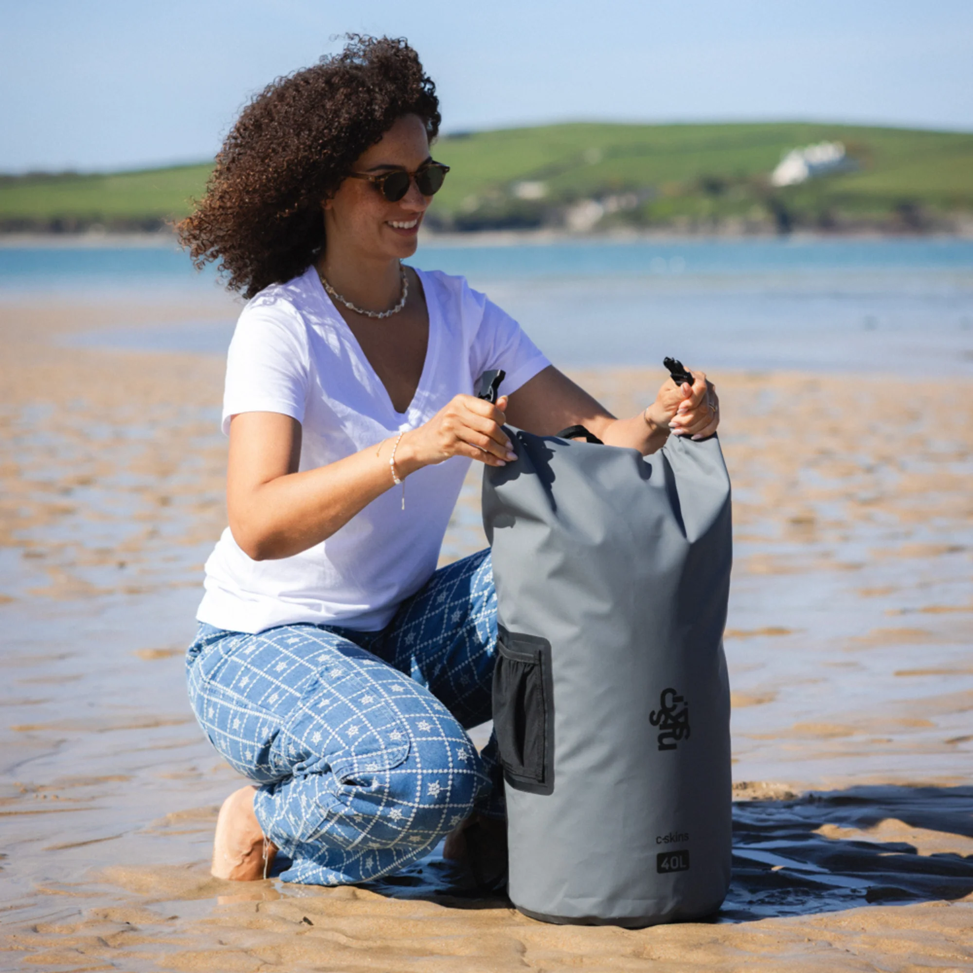 C-Skins Session 40L Dry Bag Backpack (Storm Grey) - Image 10