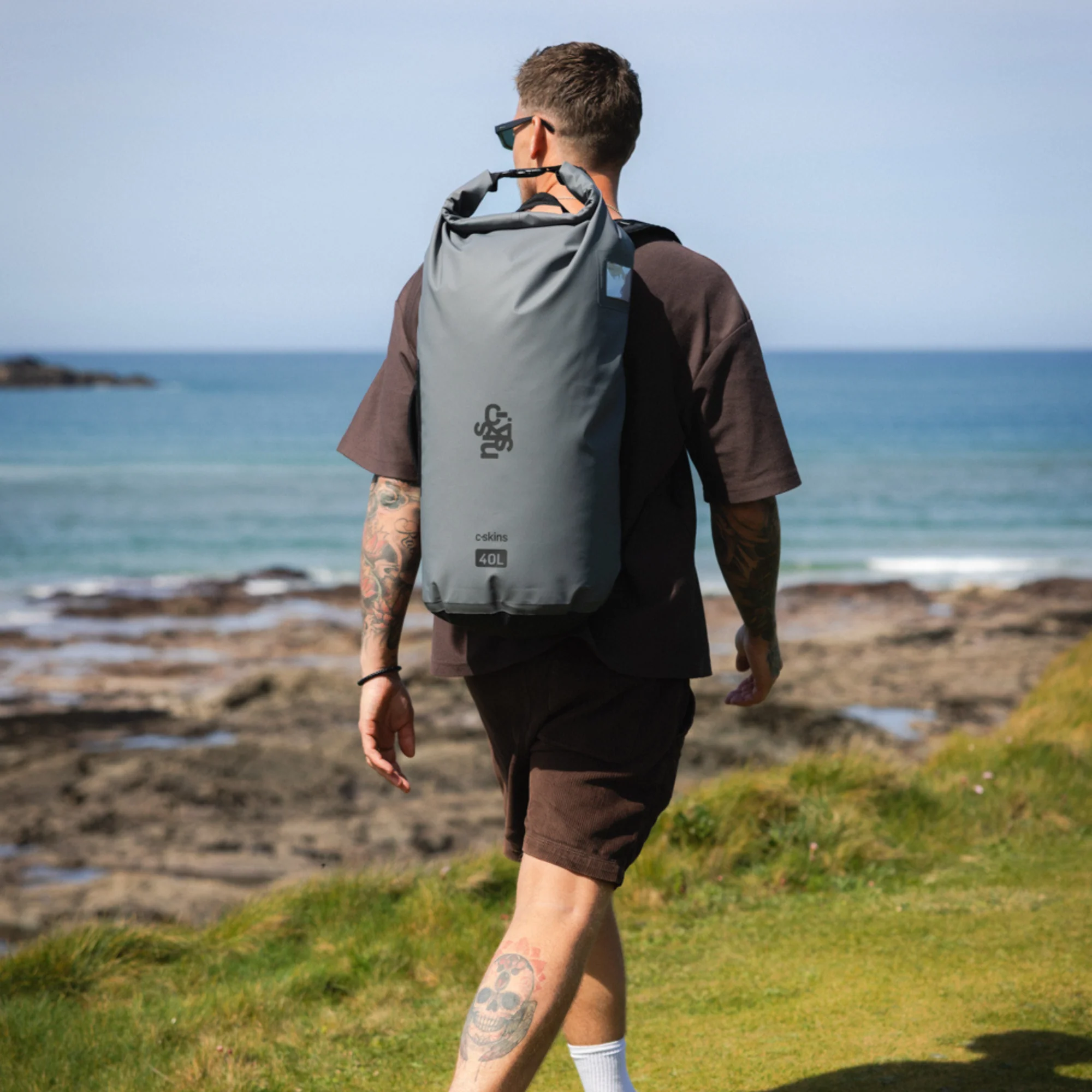C-Skins Session 40L Dry Bag Backpack (Storm Grey) - Image 12