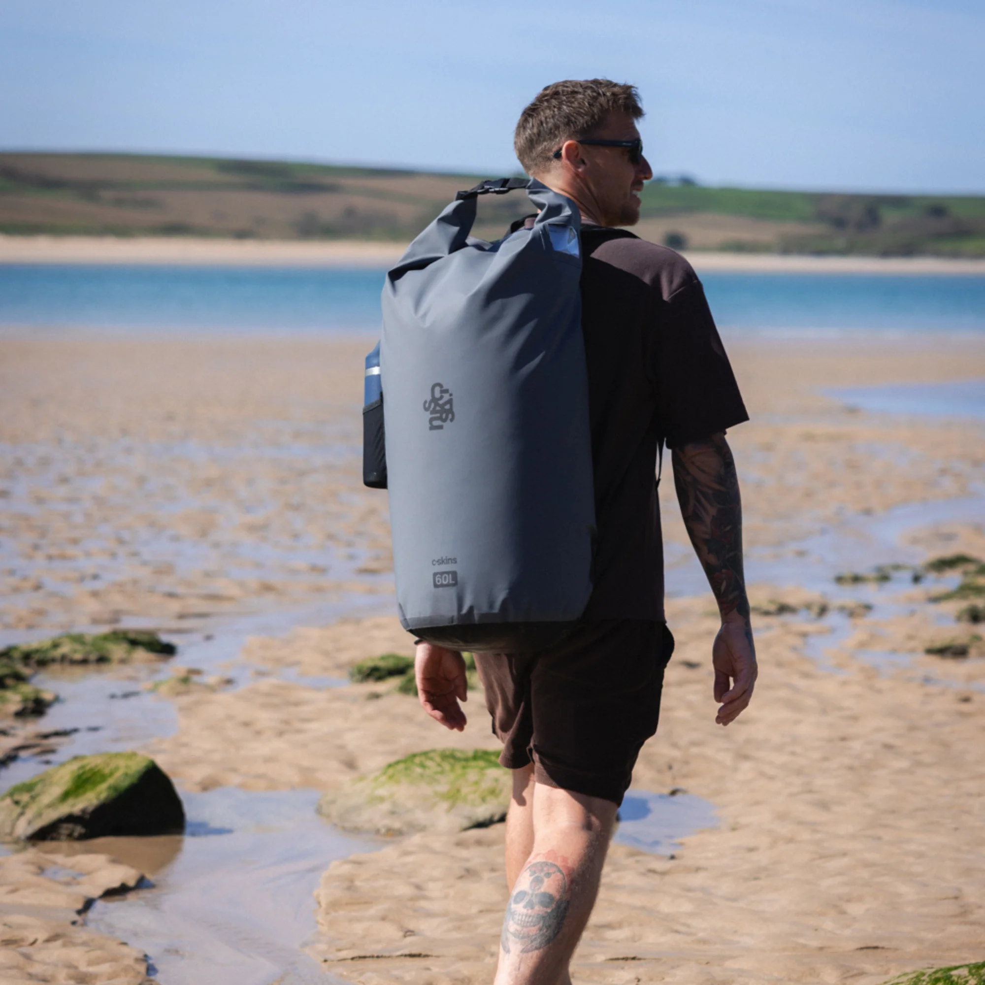 C-Skins Session 60L Dry Bag Backpack (Storm Grey) - Image 8