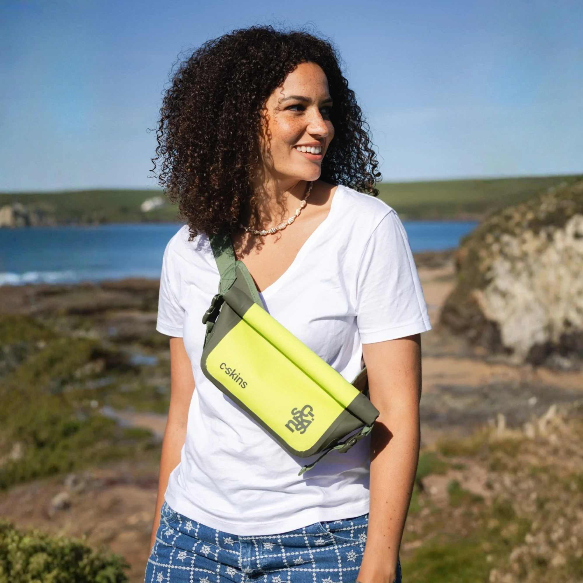 C-Skins Session 2L Dry Bag Waist Pack (Flash Green) - Image 9