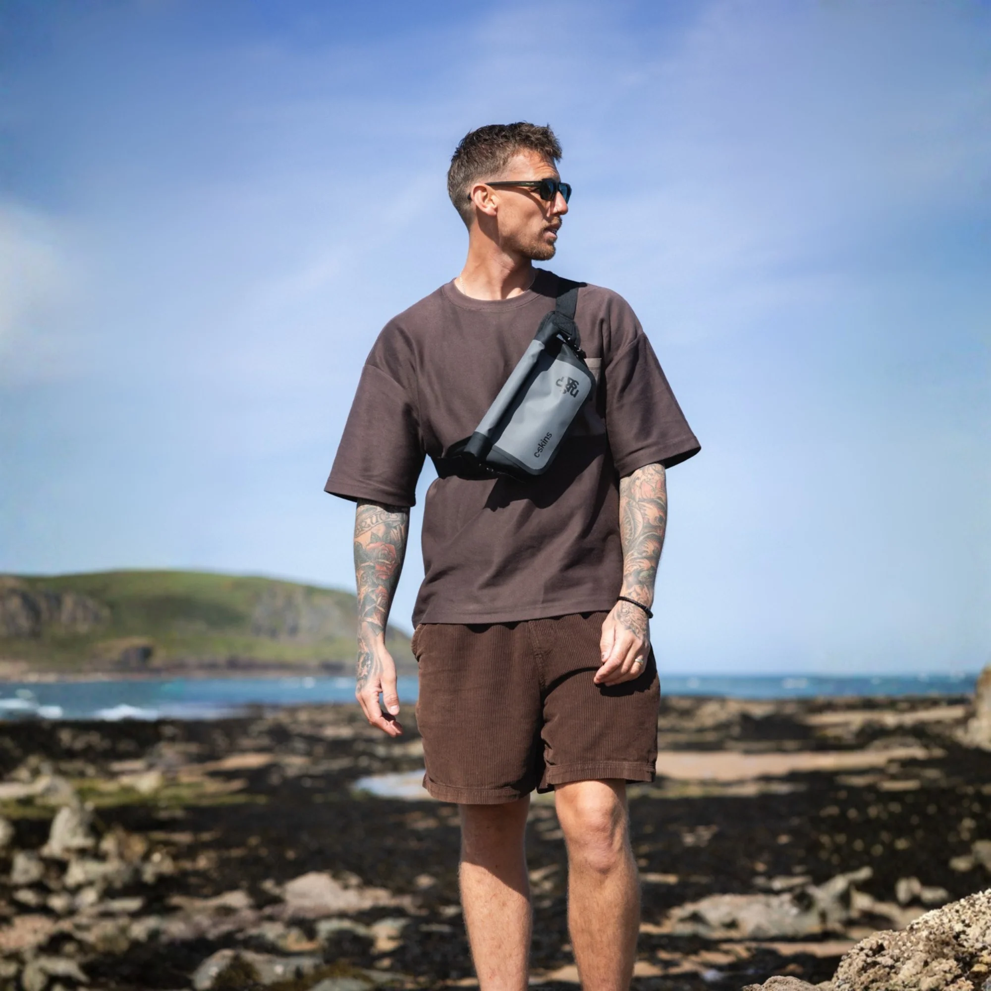 C-Skins Session 2L Dry Bag Waist Pack (Storm Grey) - Image 5