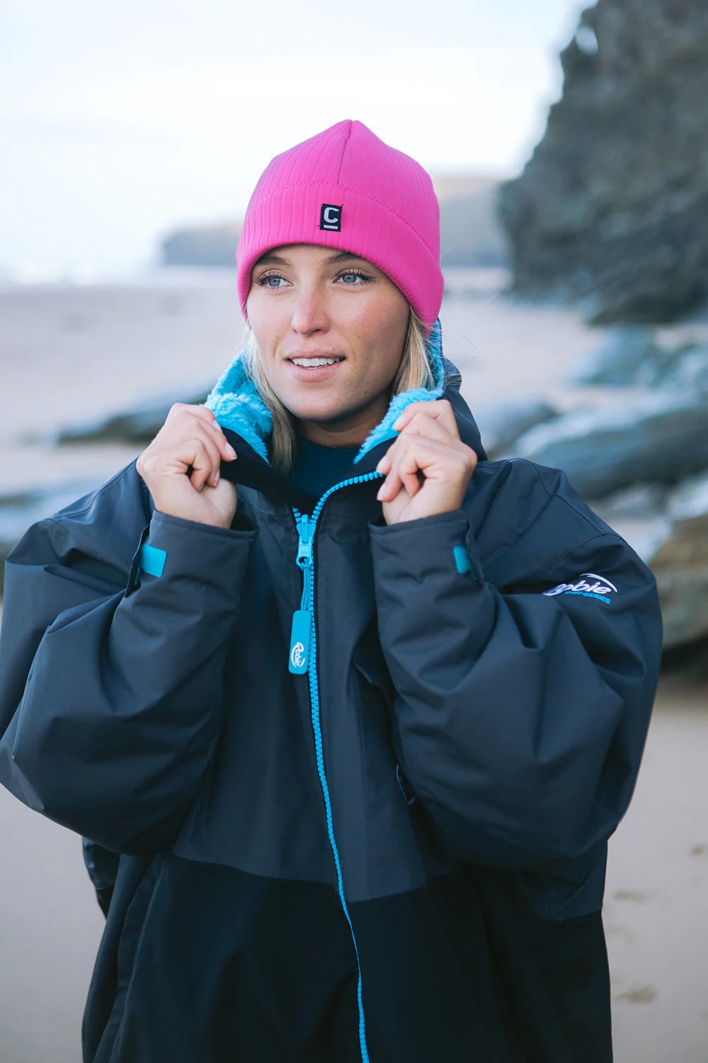 C-Skins Unisex Storm Chaser Thermal Neoprene Swim/Watersports Beanie (Pink)(2mm) - Image 2