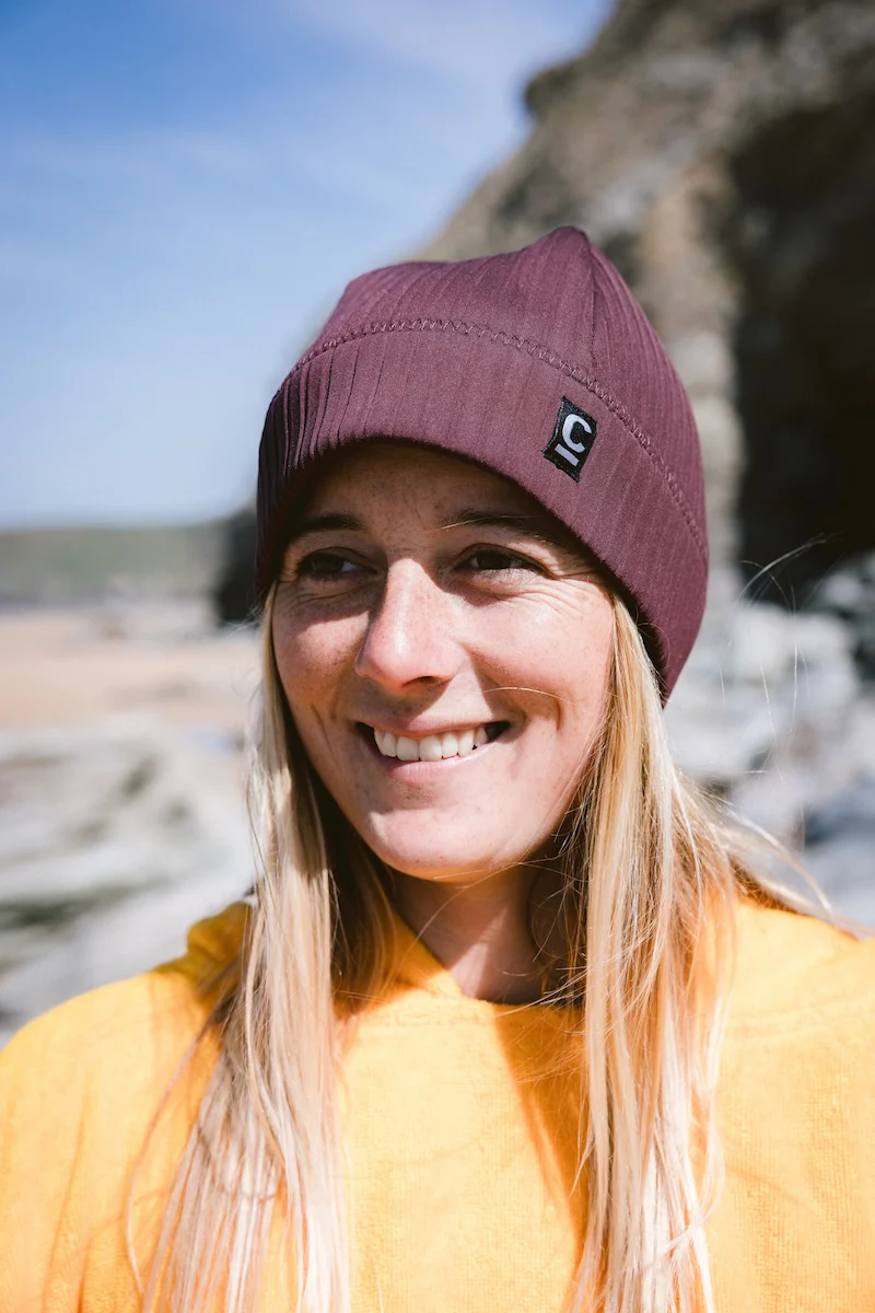 C-Skins Unisex Storm Chaser Thermal Neoprene Swim/Watersports Beanie (Rust)(2mm) - Image 2