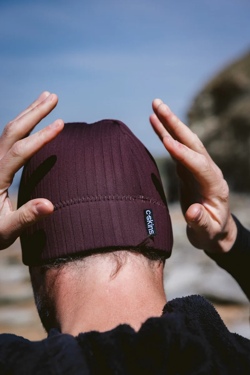 C-Skins Unisex Storm Chaser Thermal Neoprene Swim/Watersports Beanie (Rust)(2mm) - Image 5